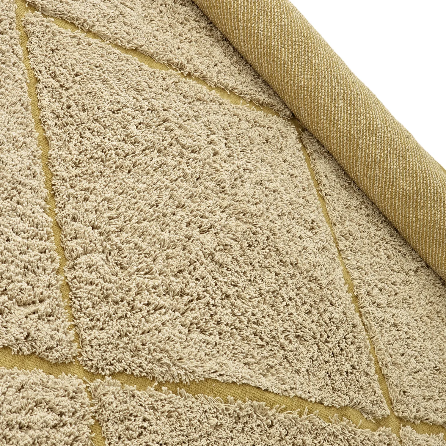 Hochflorteppiche - Bellevue Natural Cotton Shaggy (beige/braun)