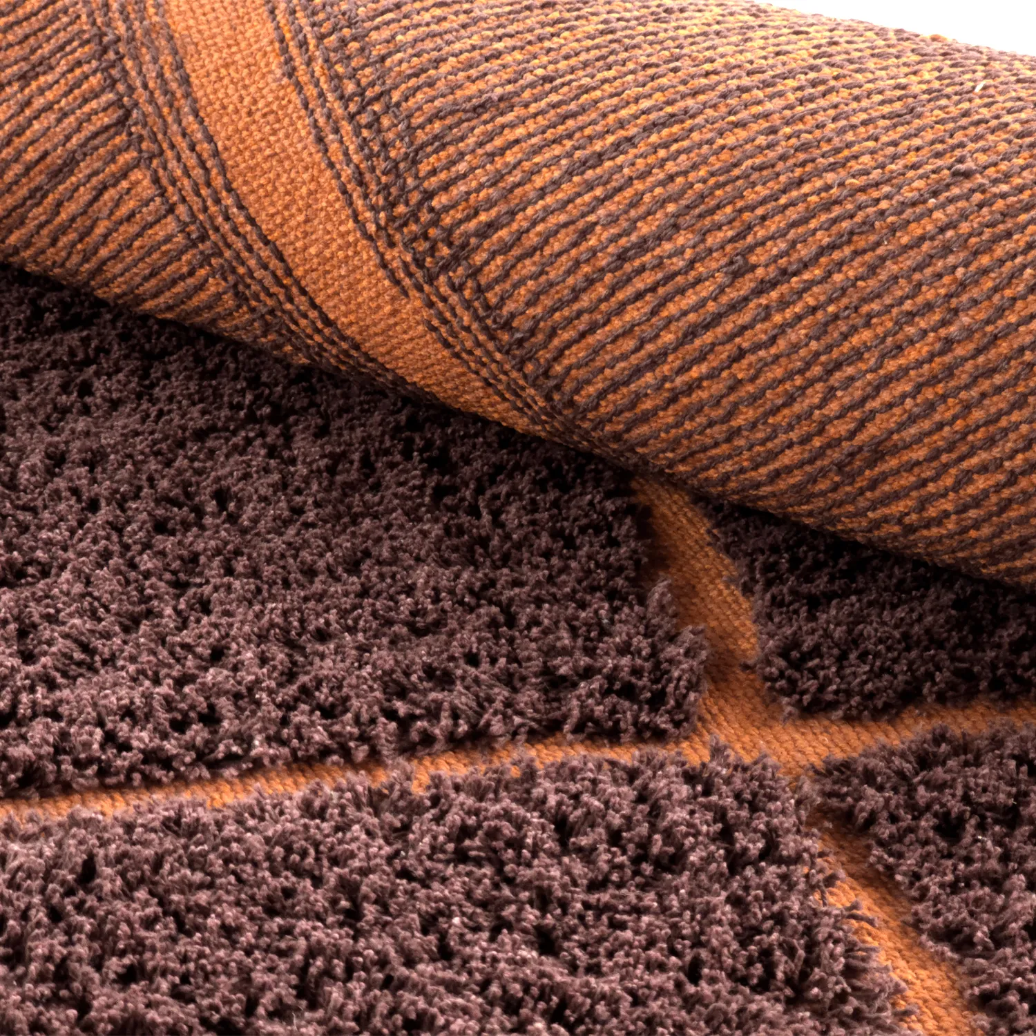 Hochflorteppiche - Bellevue Natural Cotton Shaggy (rot/orange)
