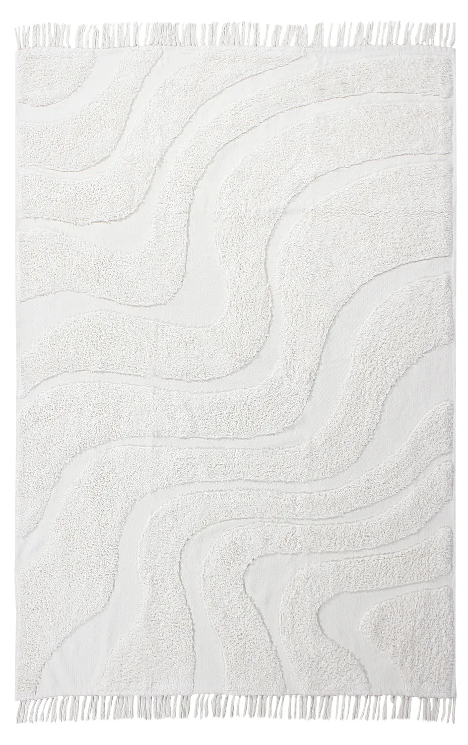 Hochflorteppiche - Bonnie Natural Cotton Shaggy (offwhite)