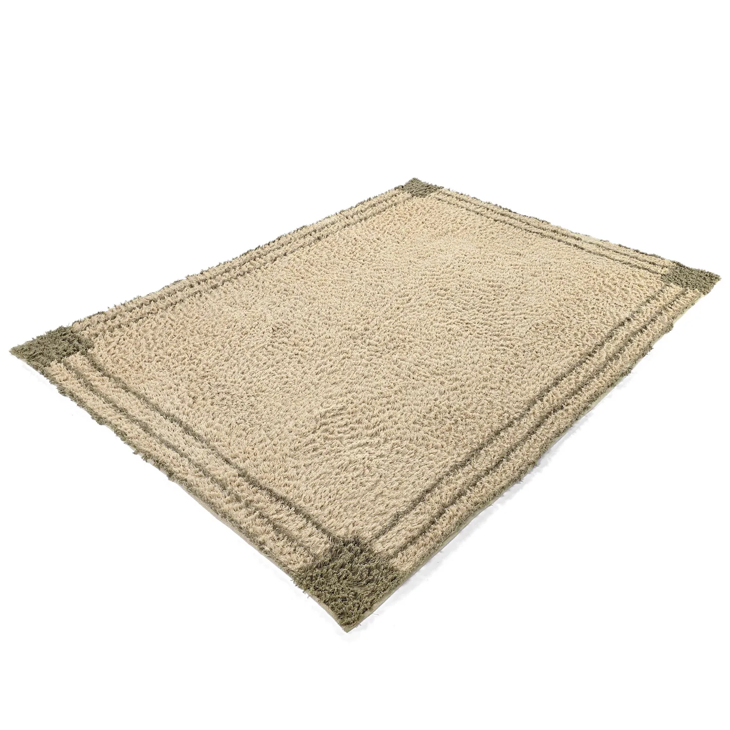 Hochflorteppiche - Cataya Natural Cotton Shaggy (beige/taupe)