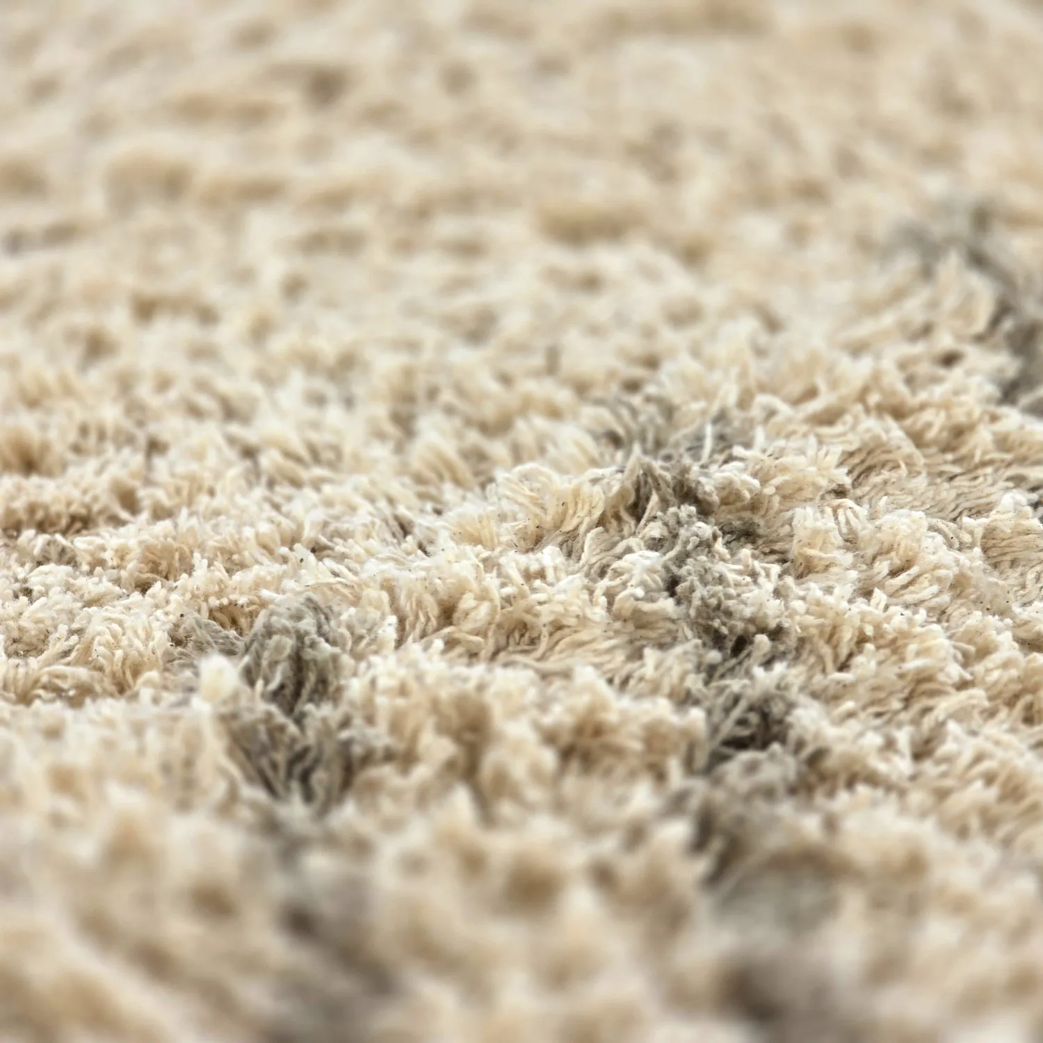 Hochflorteppiche - Cataya Natural Cotton Shaggy (beige/taupe)