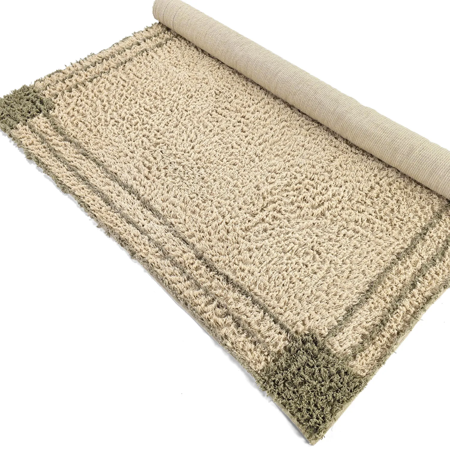 Hochflorteppiche - Cataya Natural Cotton Shaggy (beige/taupe)