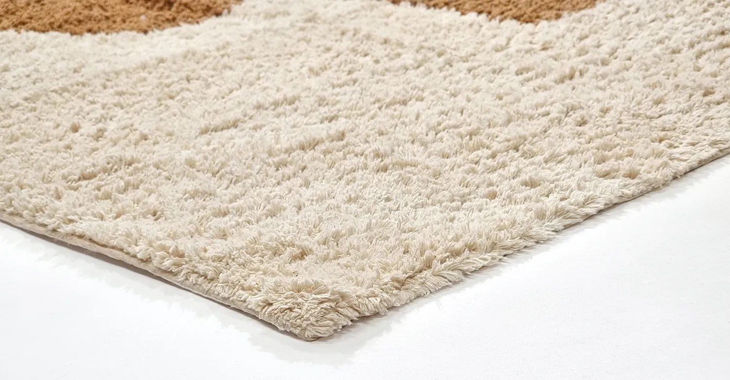 Hochflorteppiche - Cervia Natural Cotton Shaggy (beige)