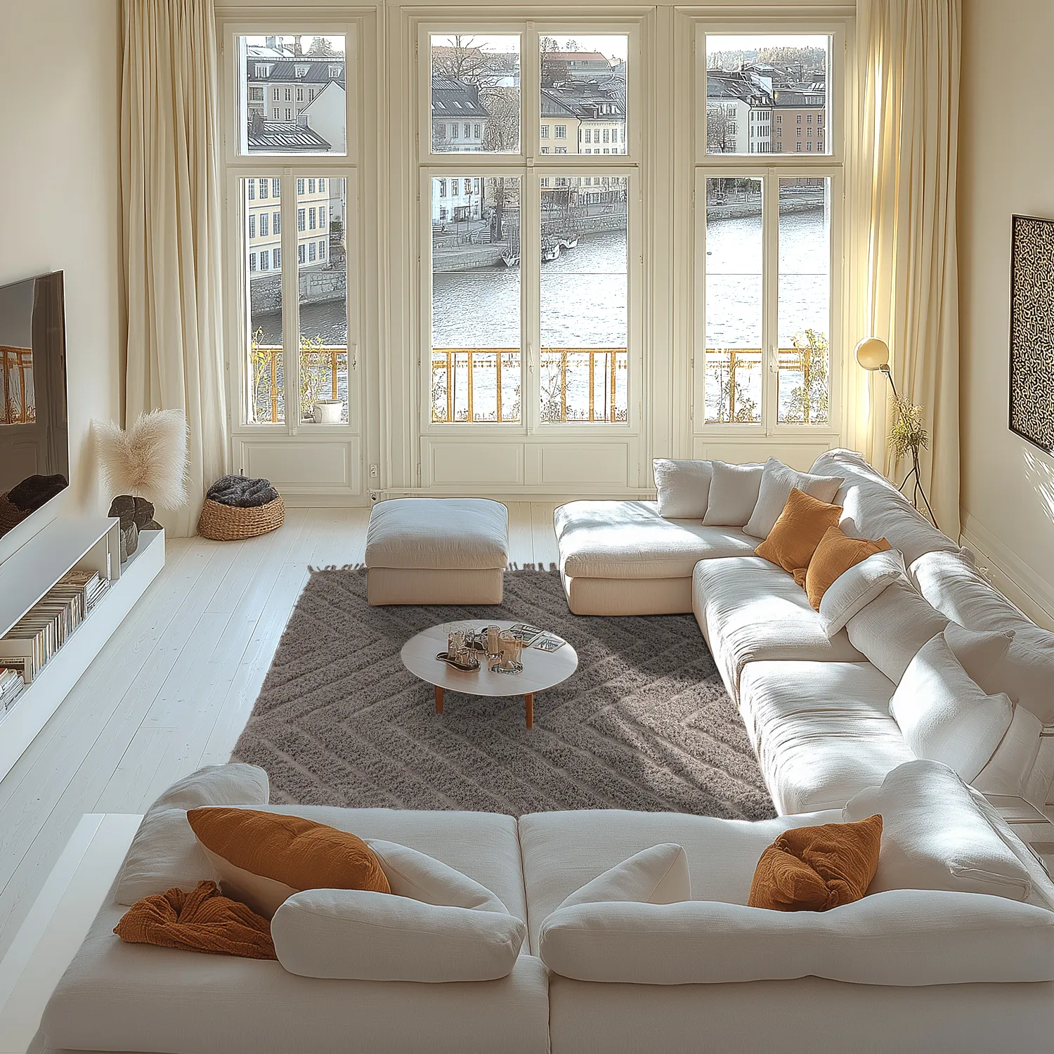 Hochflorteppiche - Conara Natural Cotton Shaggy (taupe)