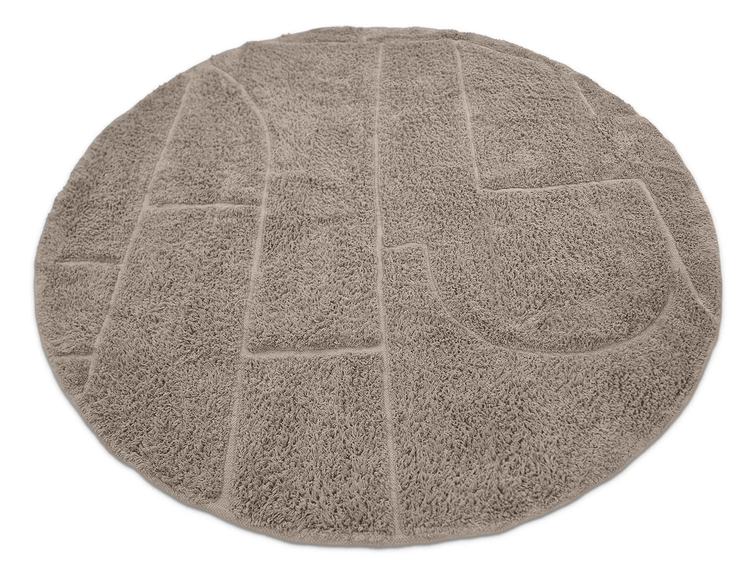 Runde Teppiche - Cremona Natural Cotton Shaggy (taupe)