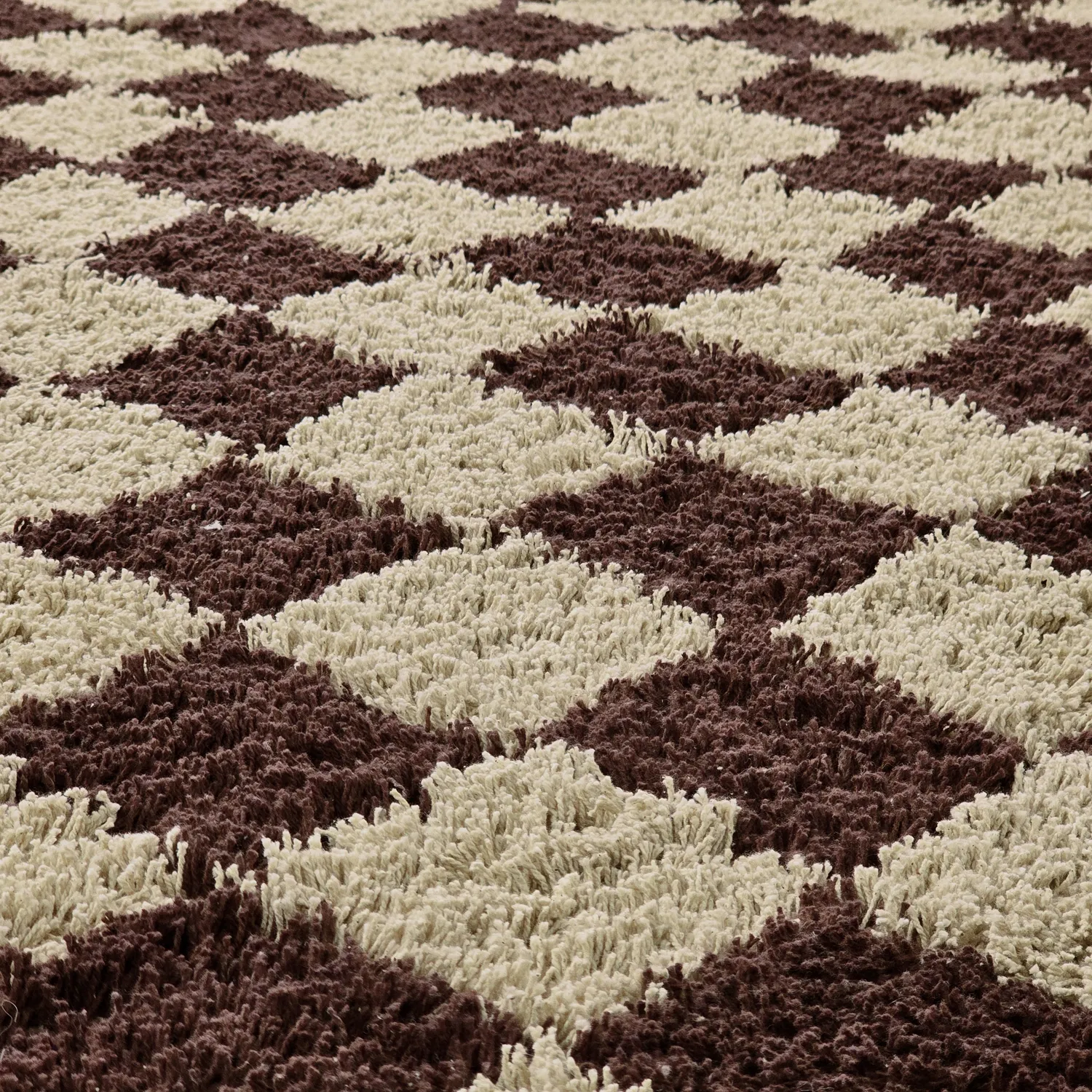 Hochflorteppiche - Elsey Natural Cotton Shaggy (beige/braun)