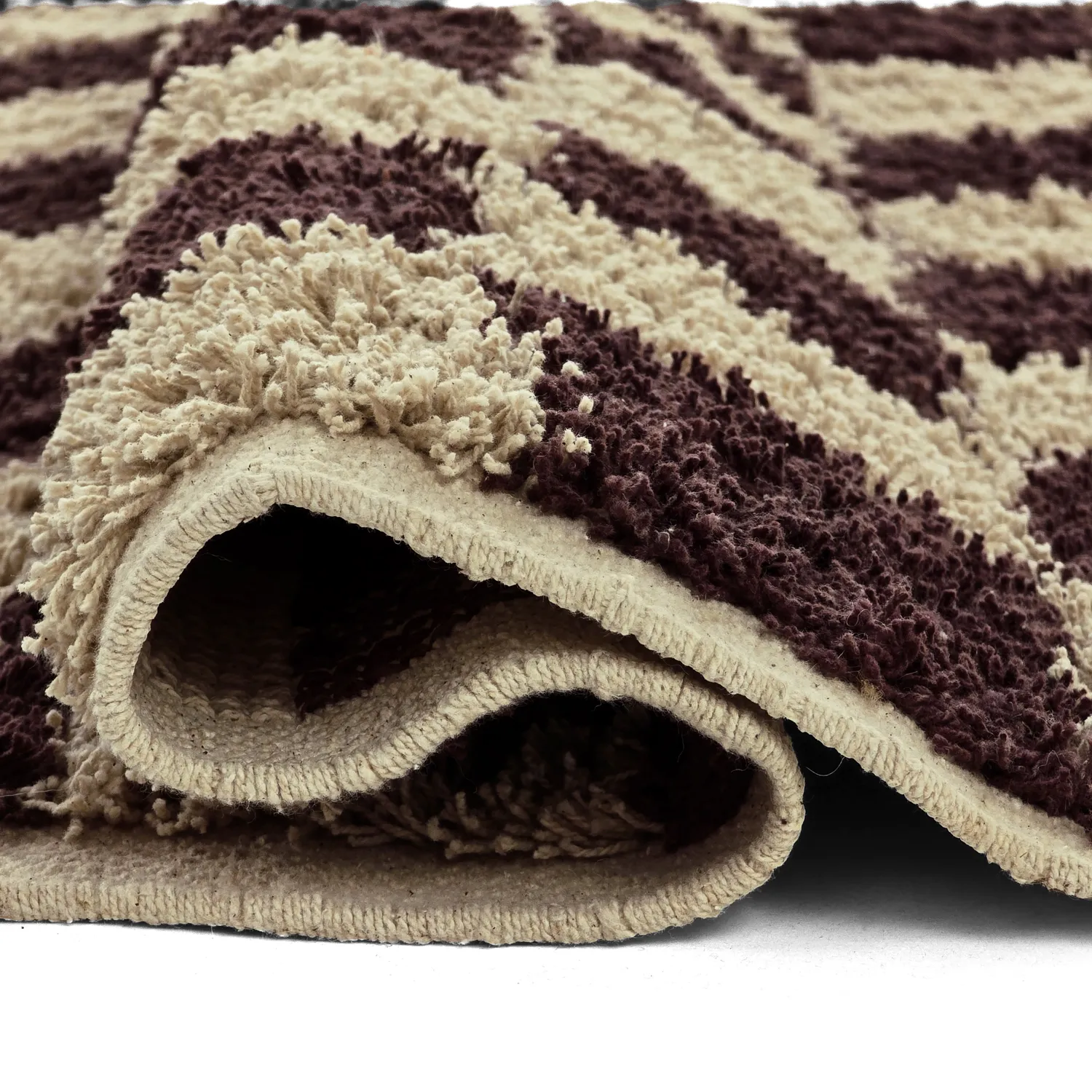 Hochflorteppiche - Elsey Natural Cotton Shaggy (beige/braun)