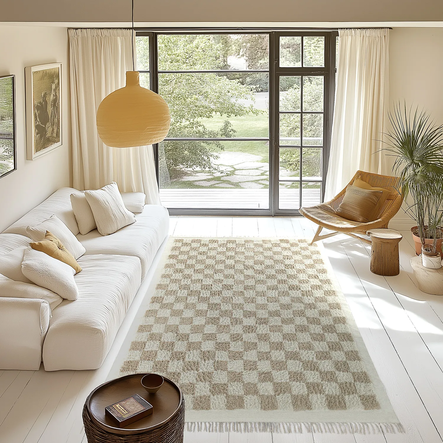 Hochflorteppiche - Elsey Natural Cotton Shaggy (creme/sand)