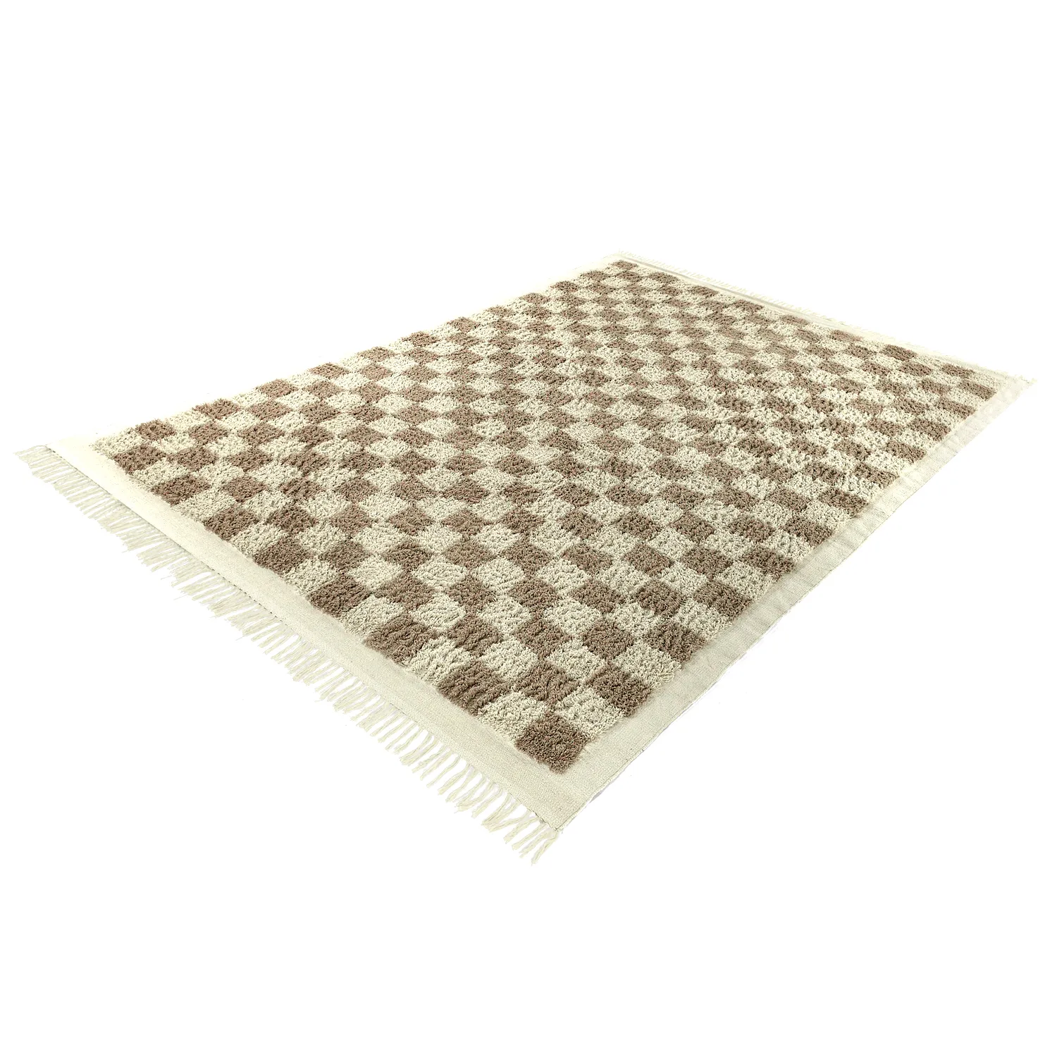 Hochflorteppiche - Elsey Natural Cotton Shaggy (creme/sand)
