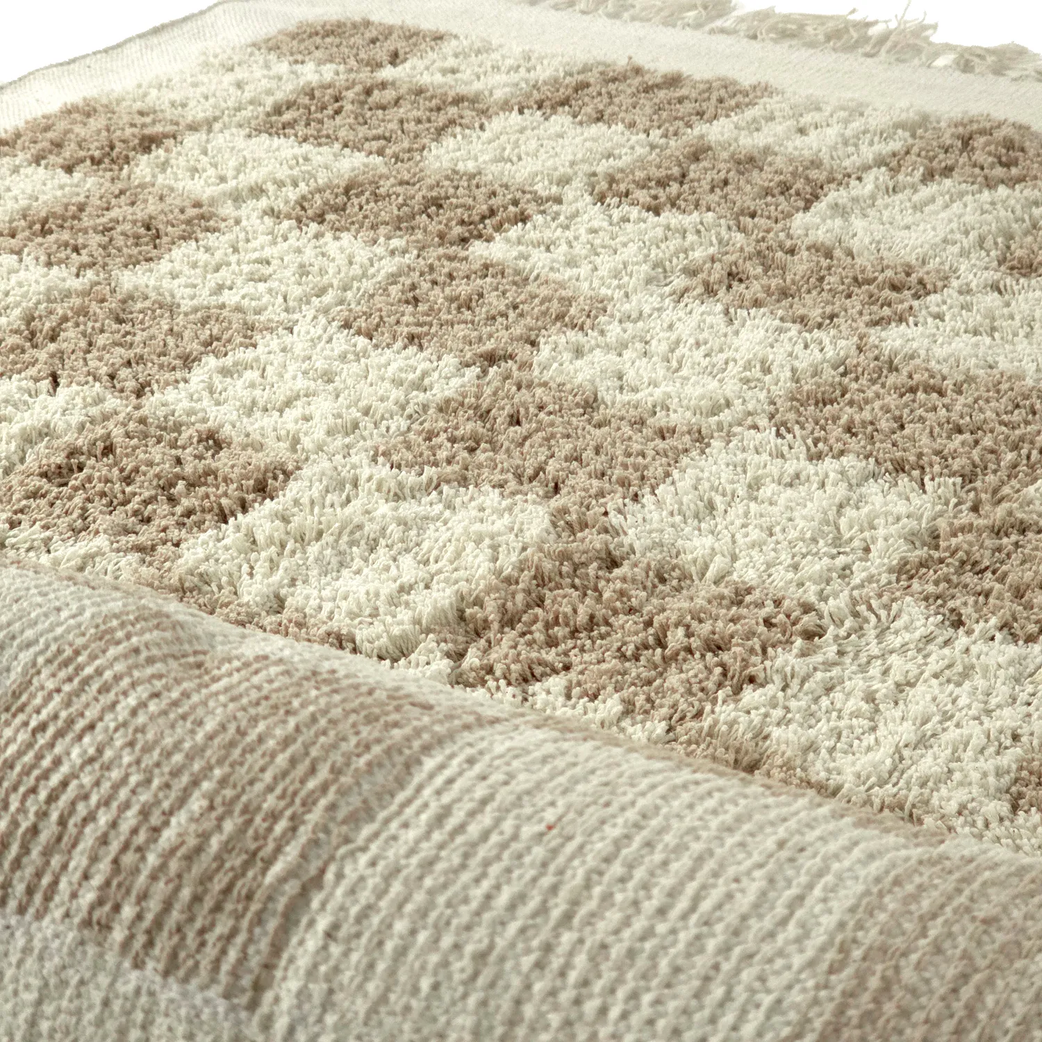 Hochflorteppiche - Elsey Natural Cotton Shaggy (creme/sand)