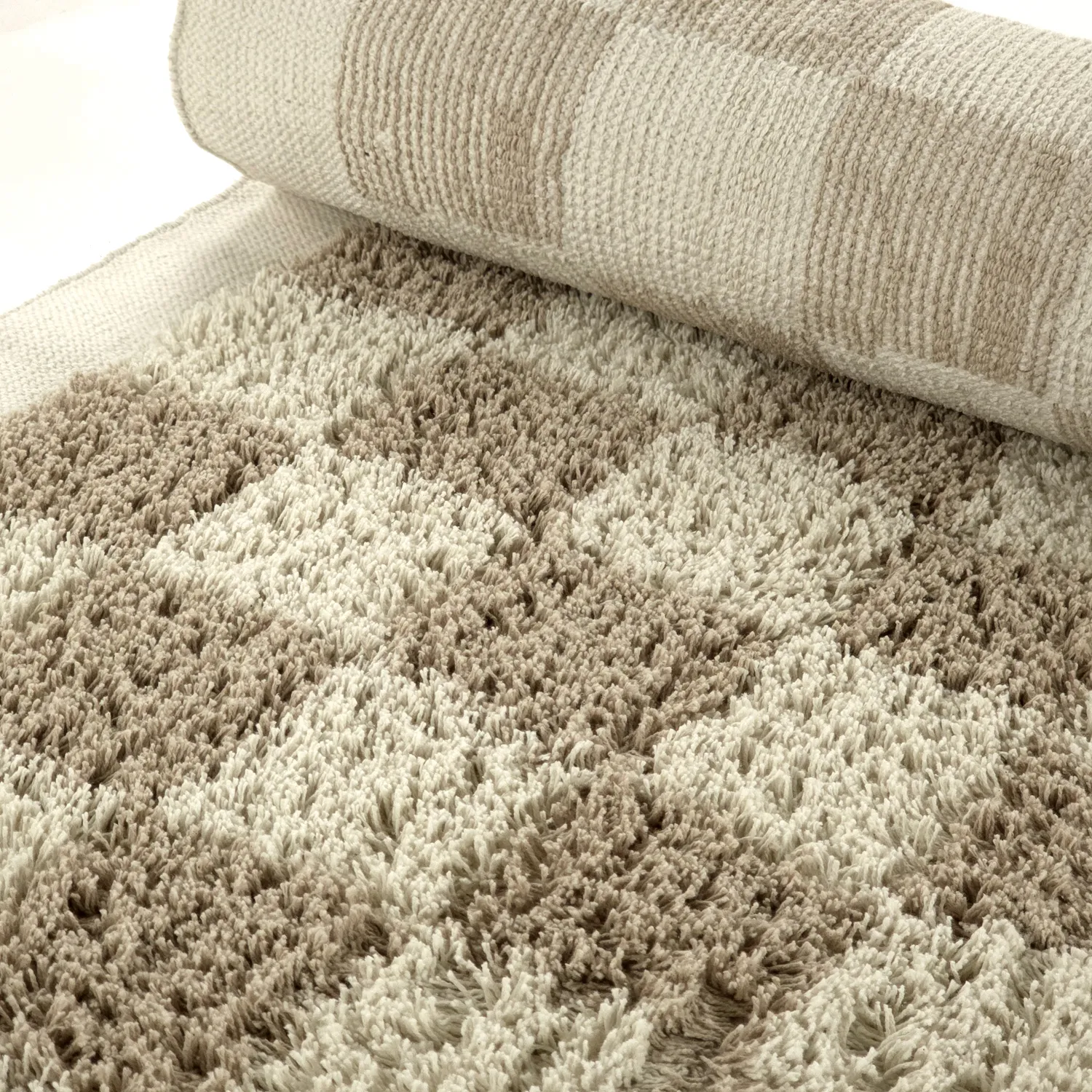 Hochflorteppiche - Elsey Natural Cotton Shaggy (creme/sand)