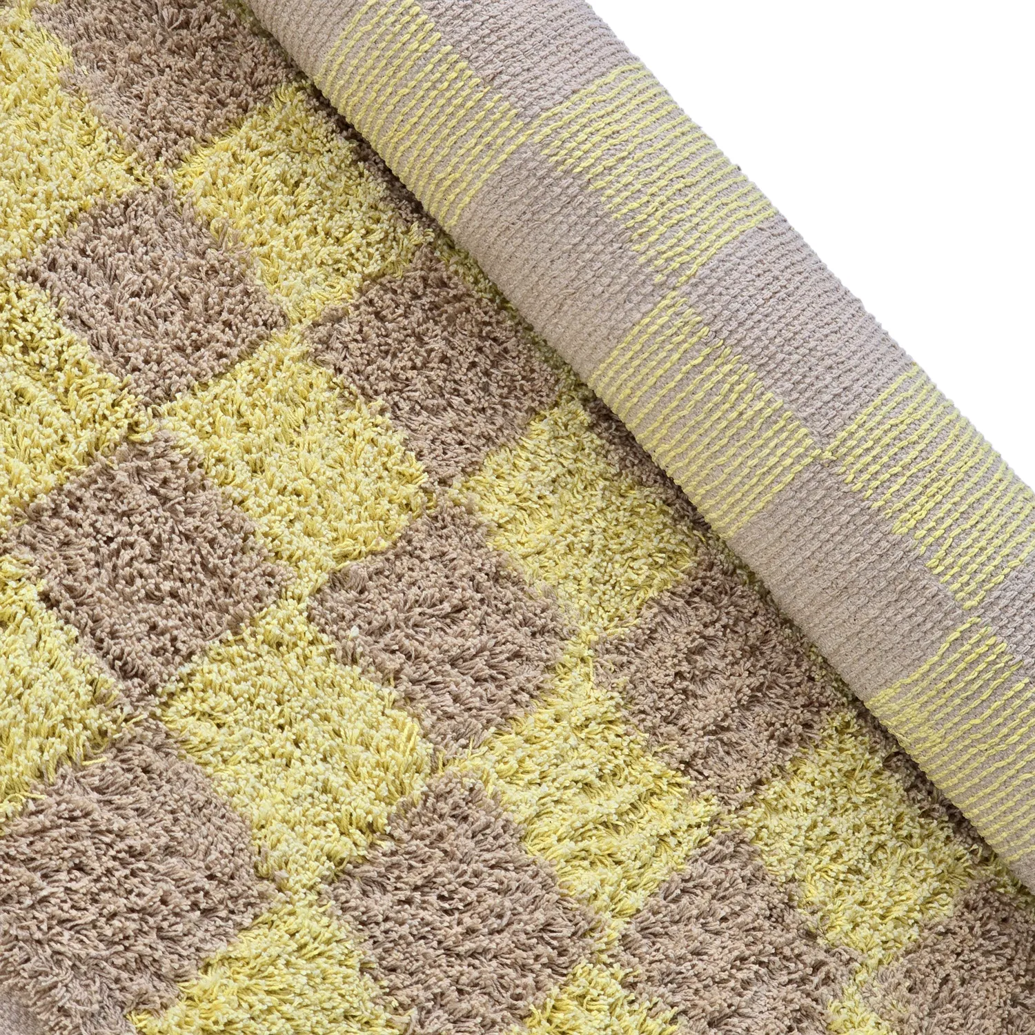 Hochflorteppiche - Elsey Natural Cotton Shaggy (gelb/beige)