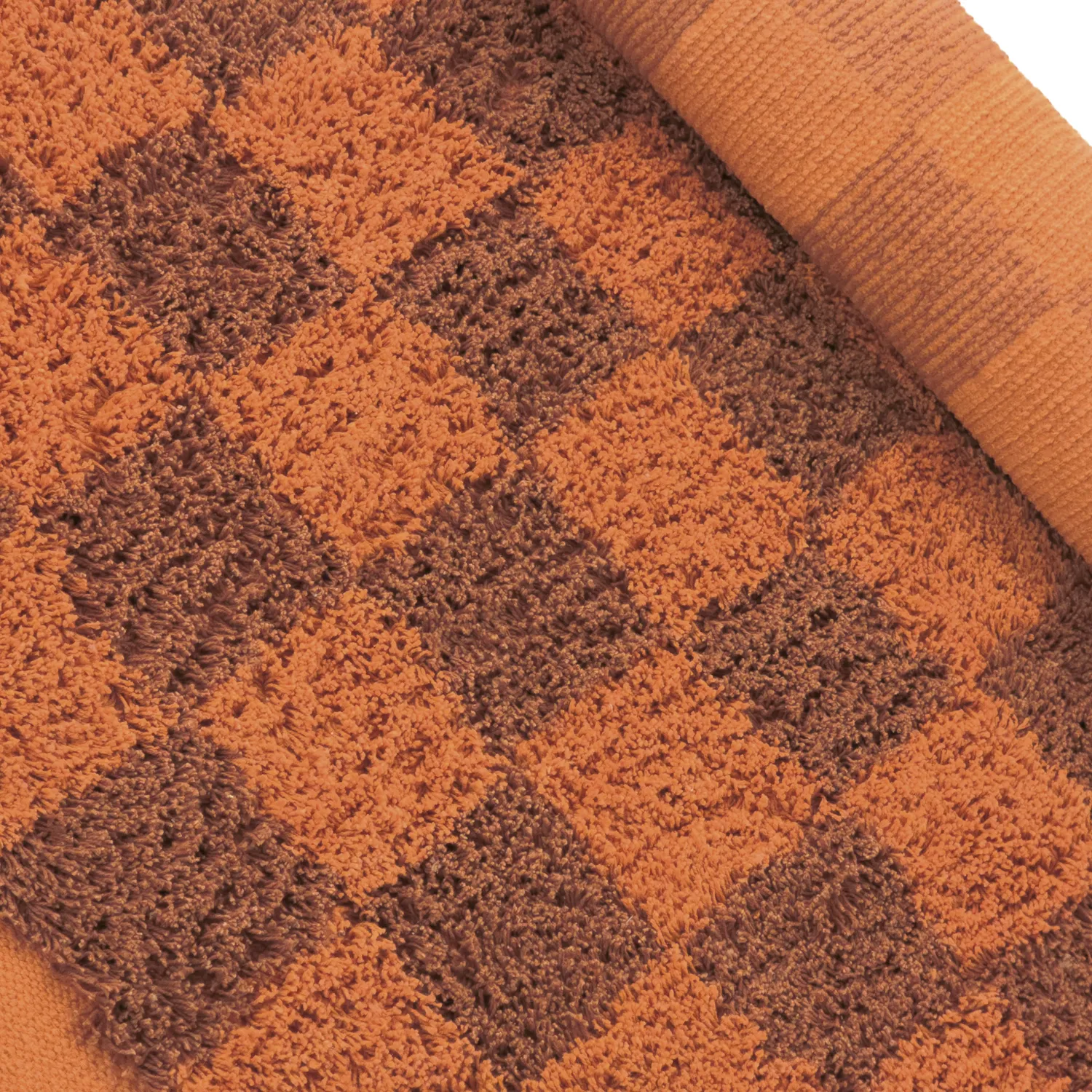 Hochflorteppiche - Elsey Natural Cotton Shaggy (orange/rot)