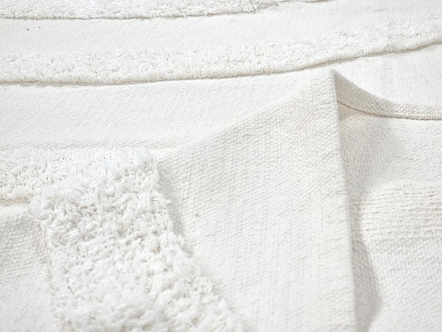 Hochflorteppiche - Emilia Natural Cotton Shaggy (offwhite)
