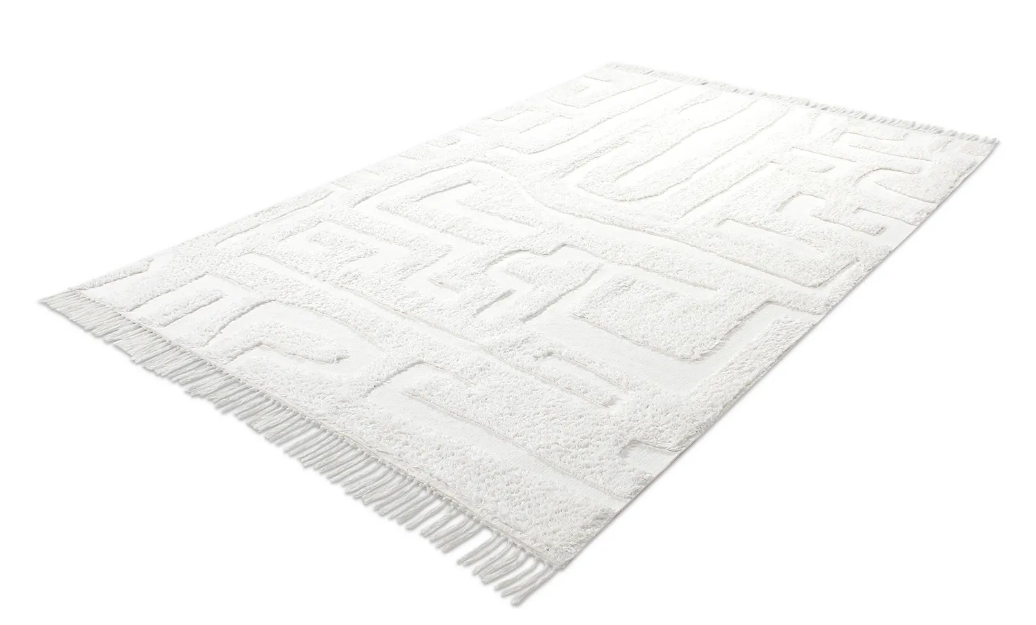 Hochflorteppiche - Fallon Natural Cotton Shaggy (offwhite)