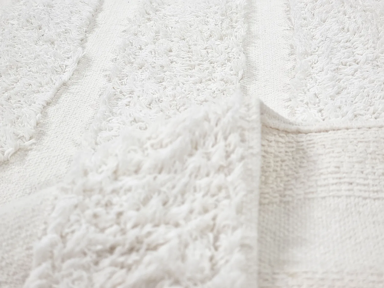 Hochflorteppiche - Fallon Natural Cotton Shaggy (offwhite)