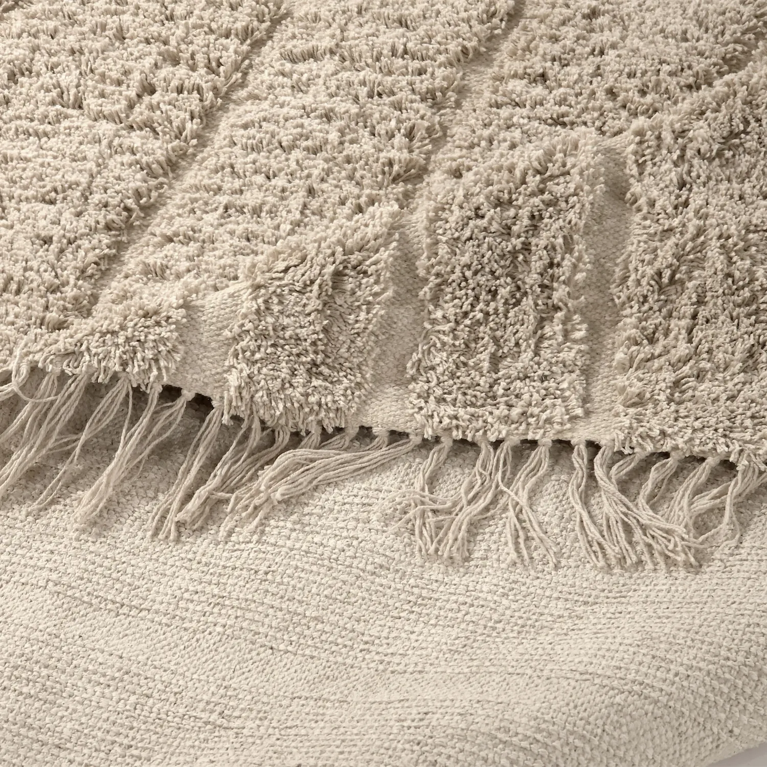 Hochflorteppiche - Farley Natural Cotton Shaggy (beige)