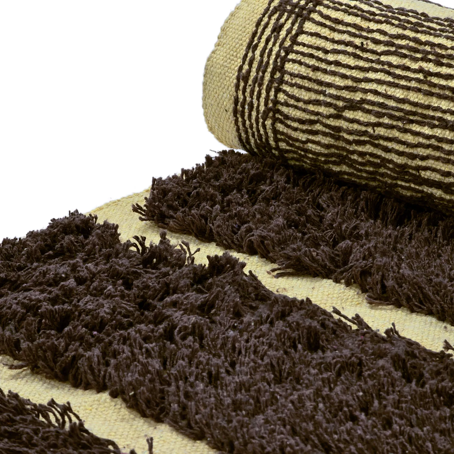 Hochflorteppiche - Ikara Natural Cotton Shaggy (braun)