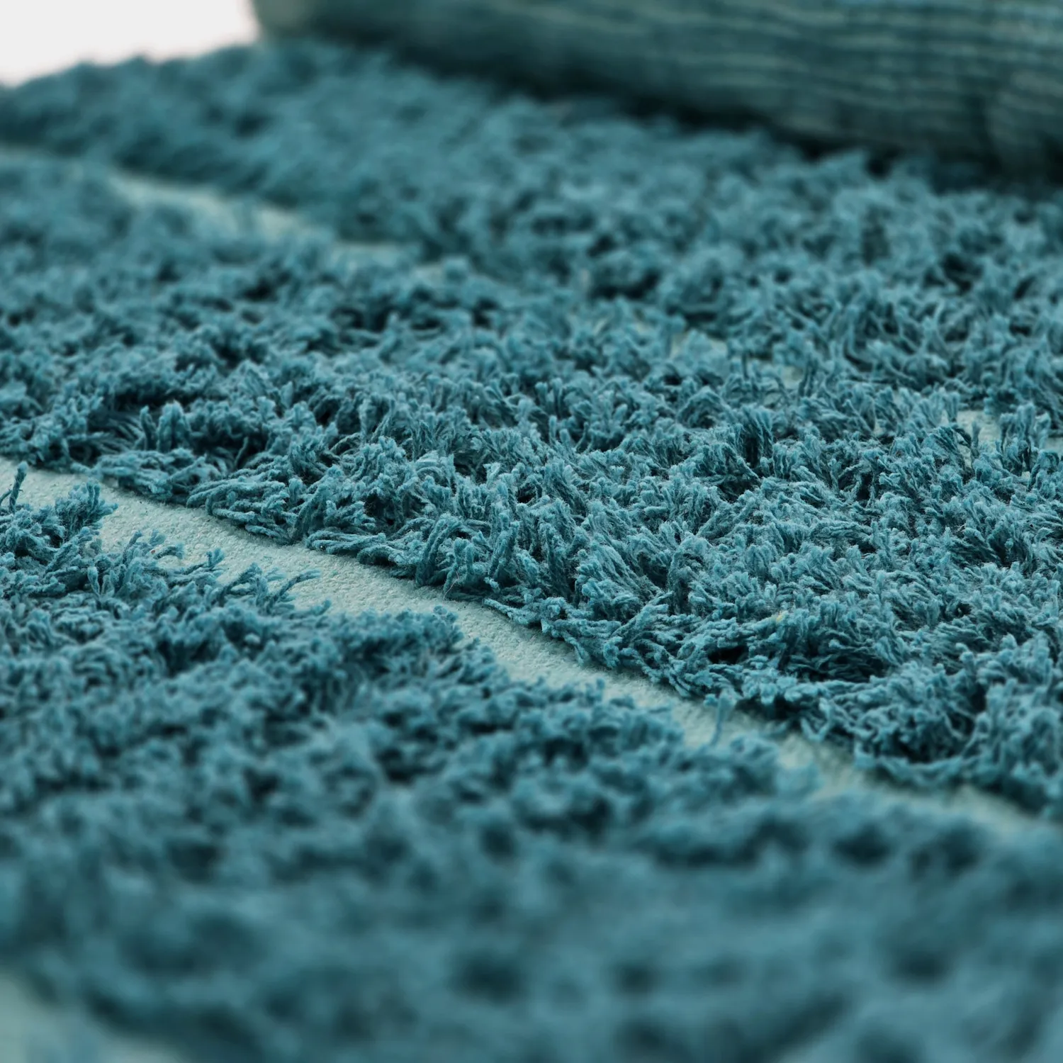 Hochflorteppiche - Ikara Natural Cotton Shaggy (türkis)