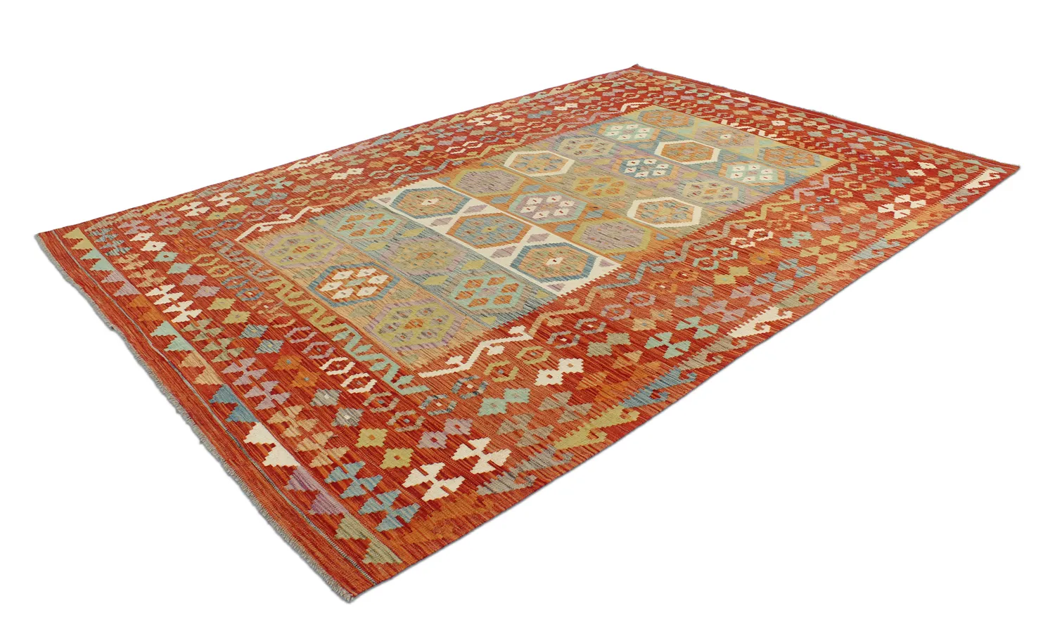 Orientalischer Kelim-Teppich 303 x 199 cm