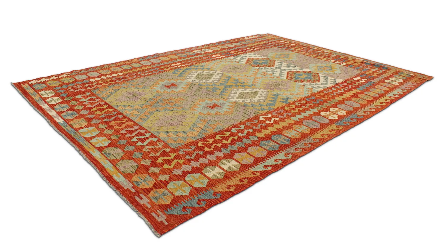 Orientalischer Kelim-Teppich 292 x 202 cm