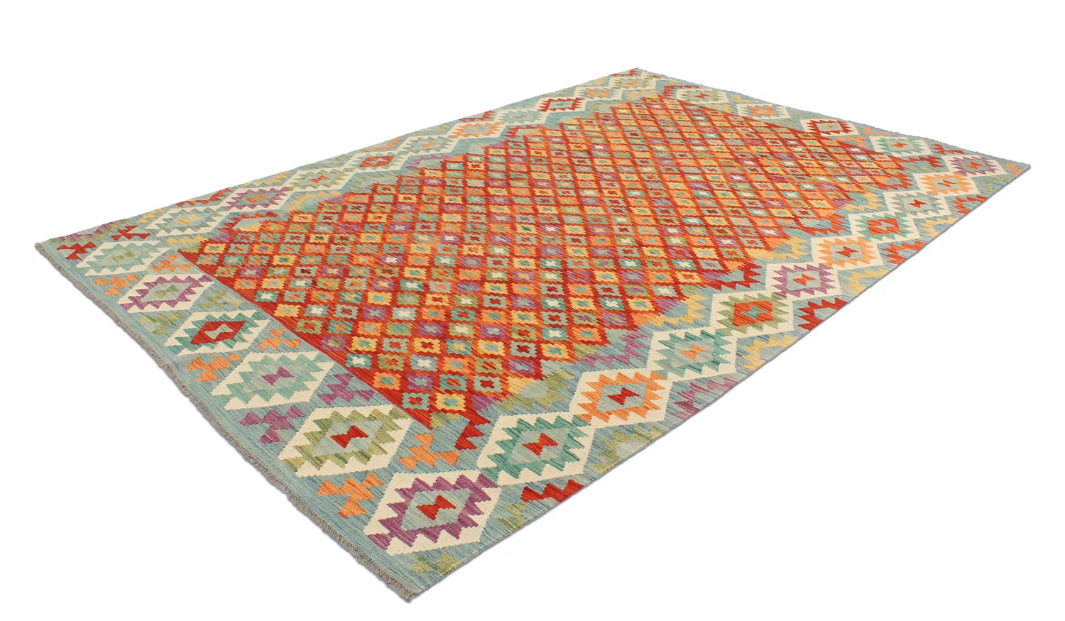Orientalischer Kelim-Teppich 306 x 202 cm