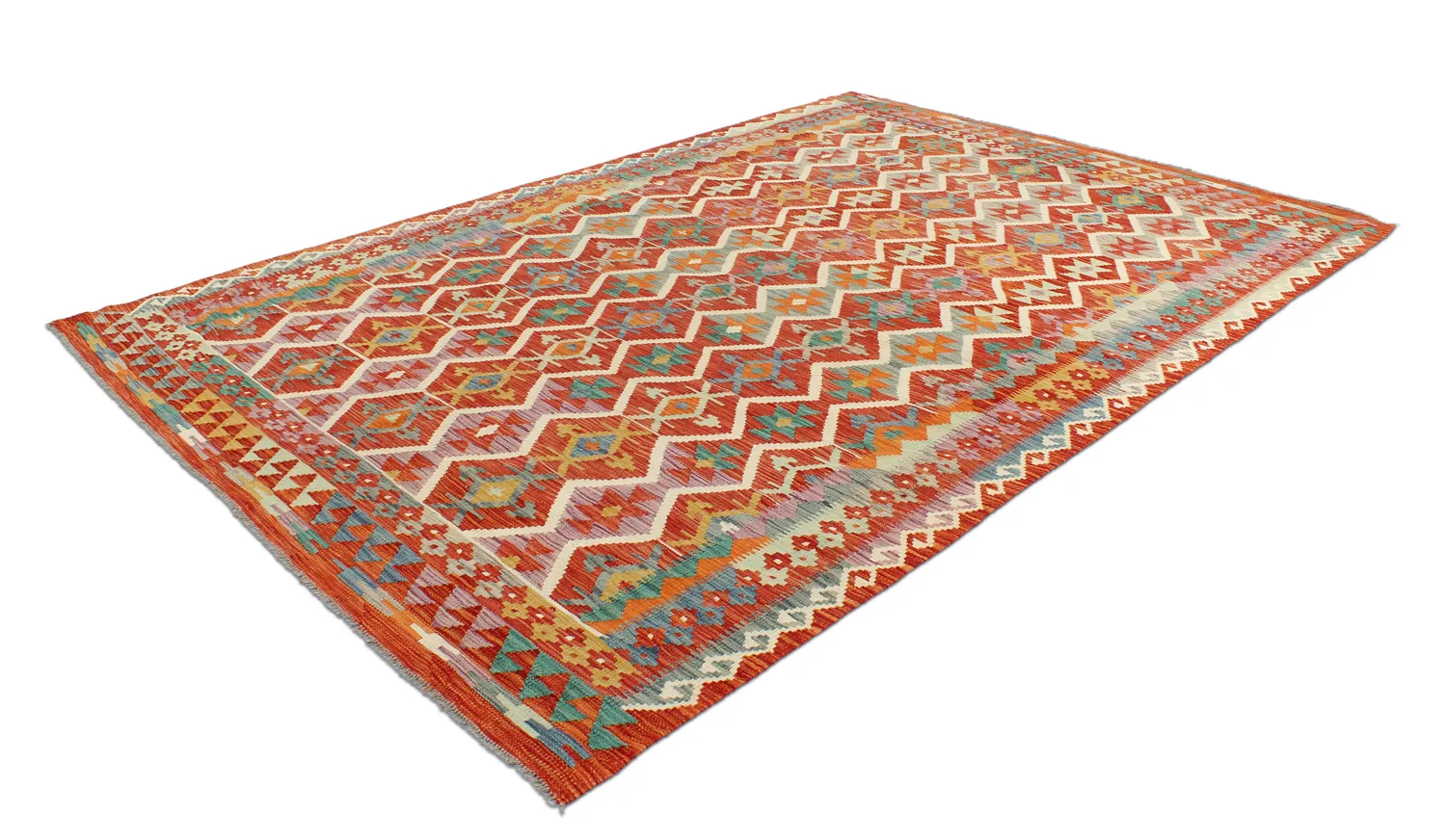 Orientalischer Kelim-Teppich 301 x 204 cm