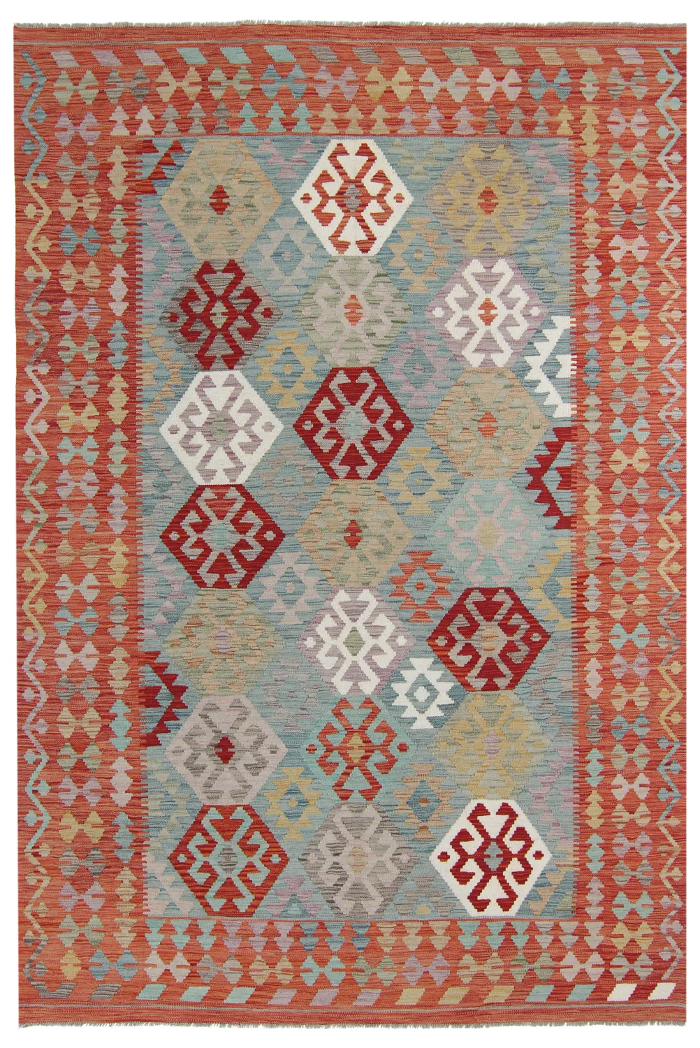 Orientalischer Kelim-Teppich 296 x 202 cm