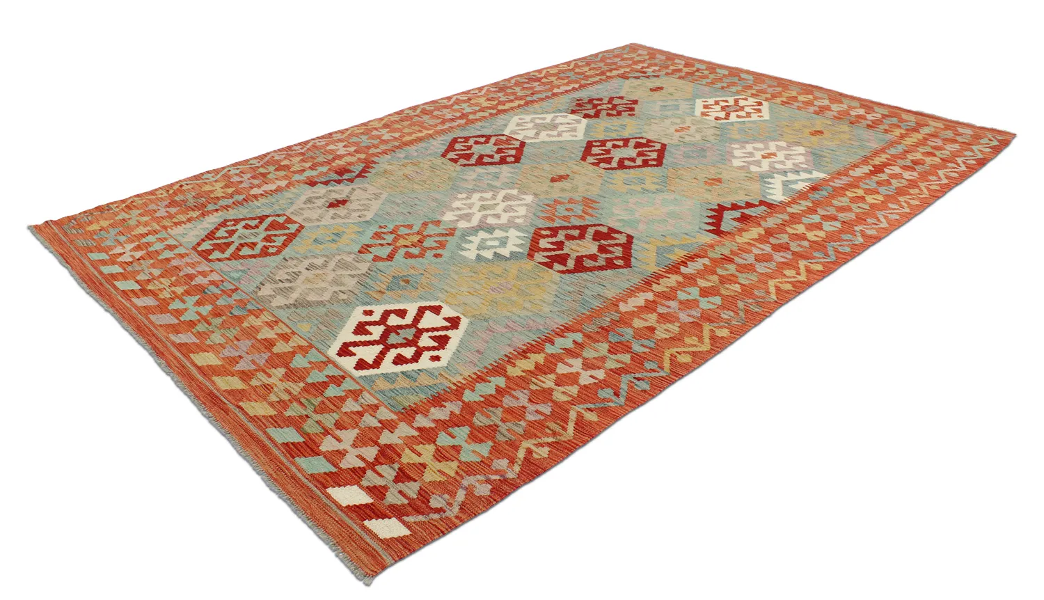 Orientalischer Kelim-Teppich 296 x 202 cm