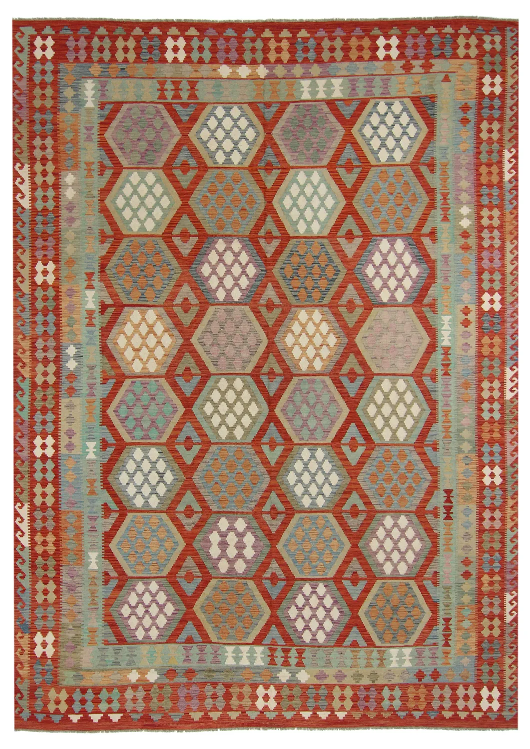 Orientalischer Kelim-Teppich 353 x 253 cm