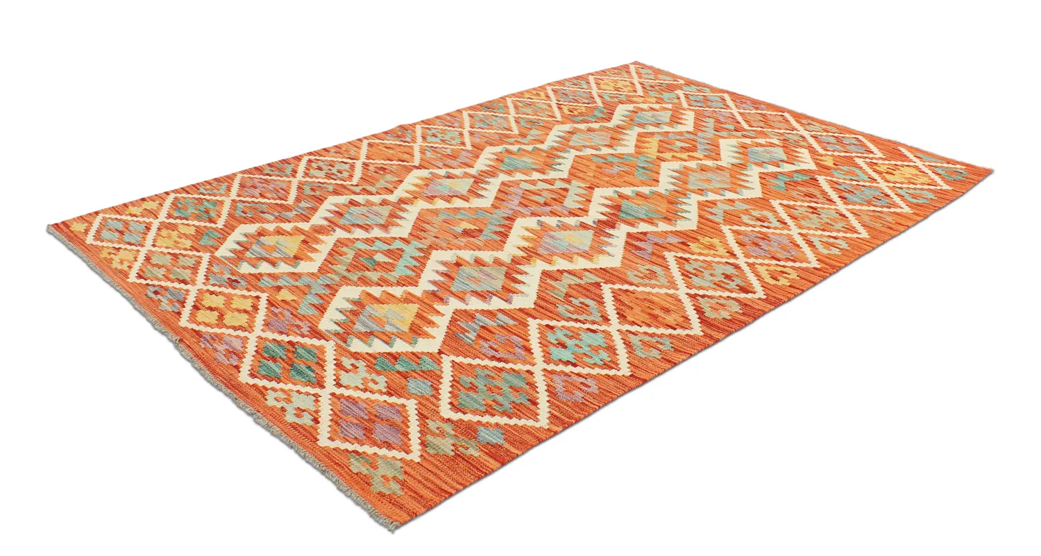 Orientalischer Kelim-Teppich 193 x 124 cm