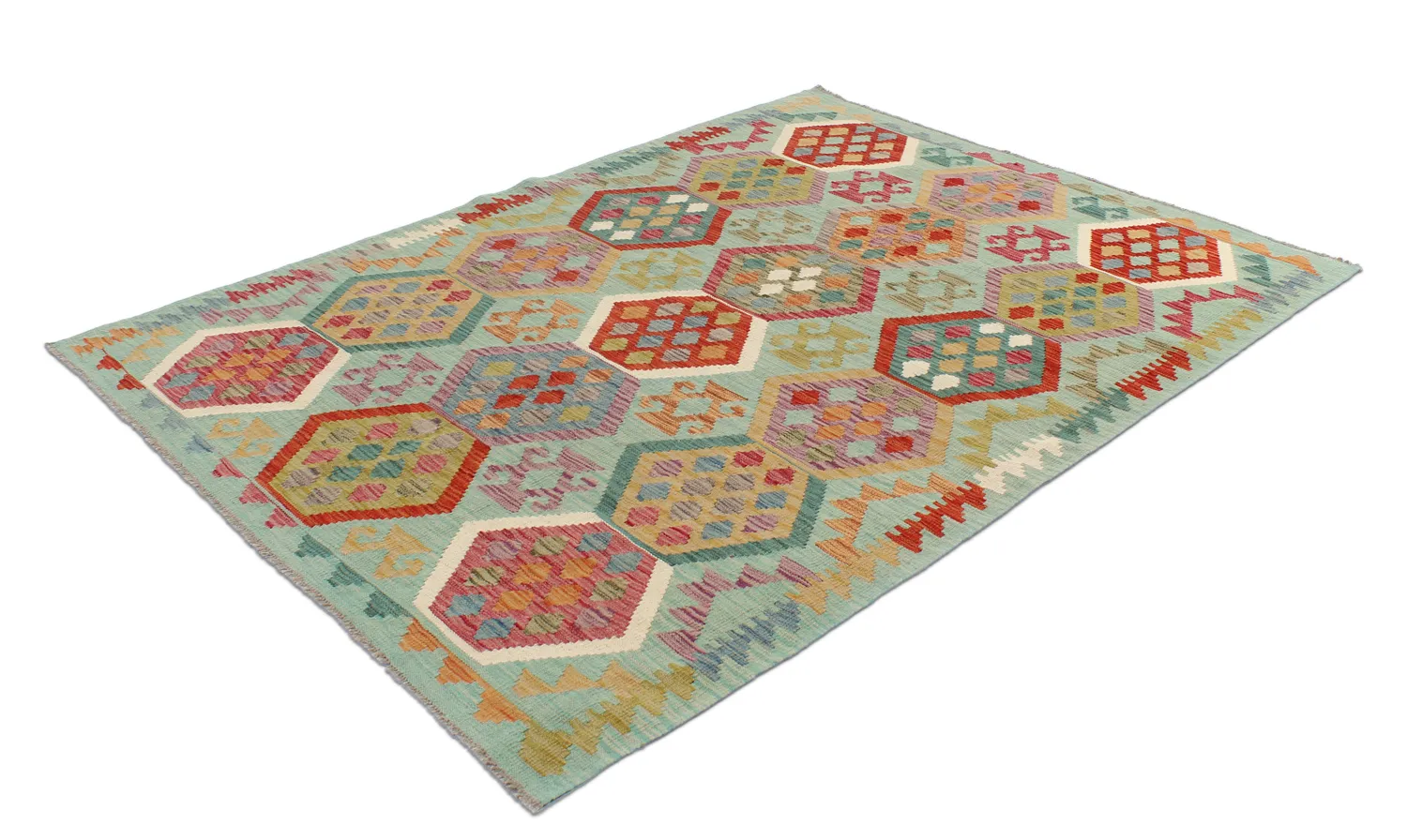 Orientalischer Kelim-Teppich 199 x 146 cm