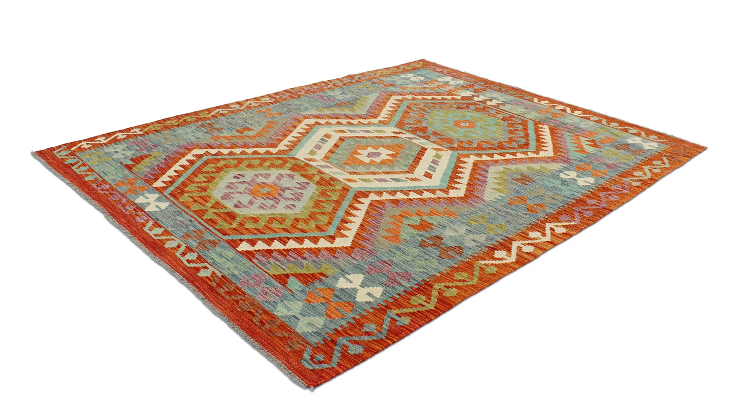 Orientalischer Kelim-Teppich 198 x 155 cm