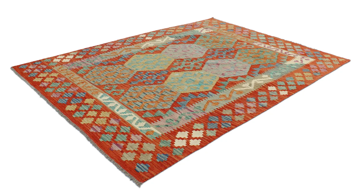 Orientalischer Kelim-Teppich 200 x 151 cm