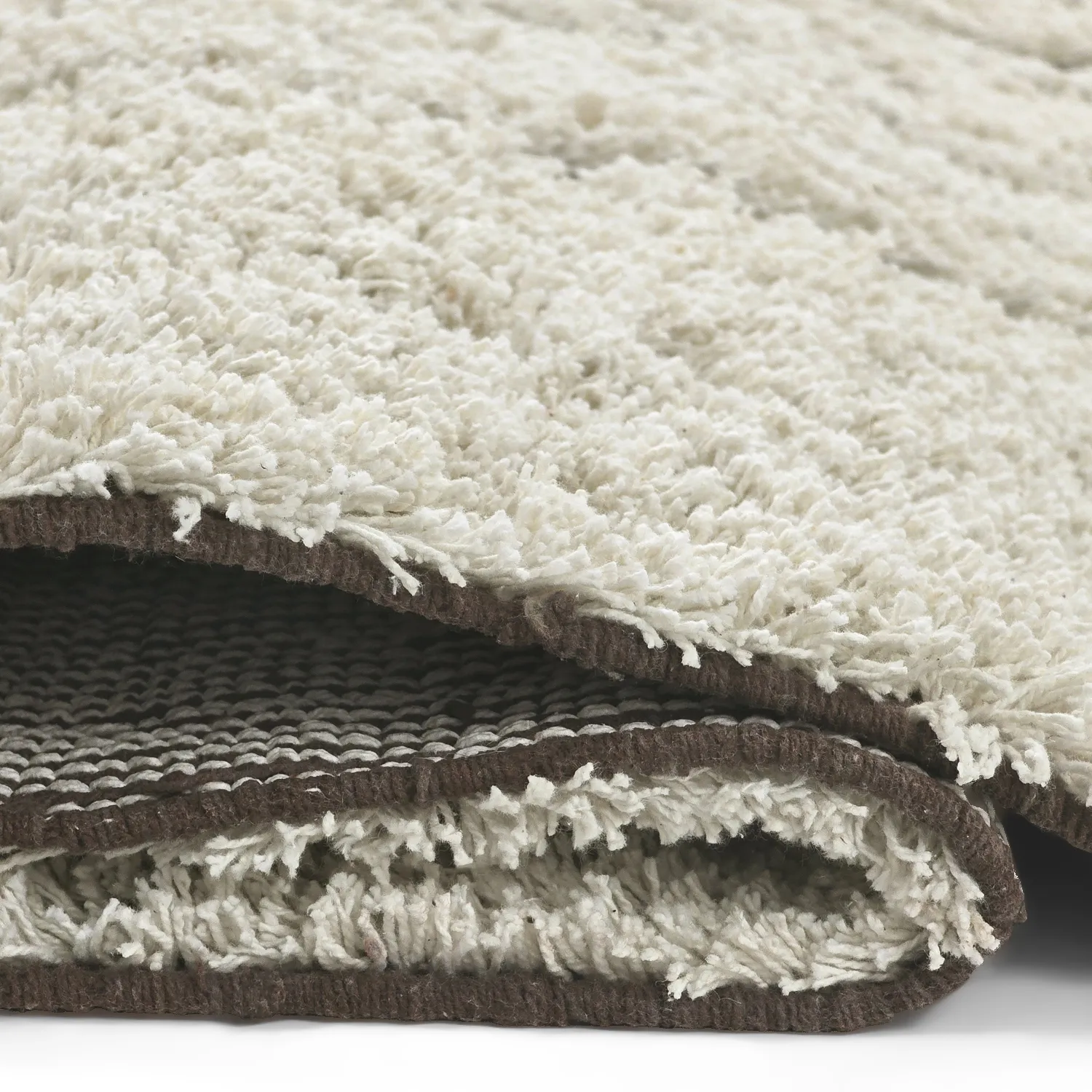 Hochflorteppiche - Kindon Natural Cotton Shaggy (cremefarben/braun)