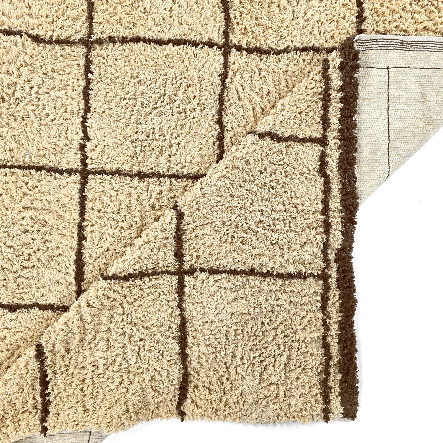 Hochflorteppiche - Lana Natural Cotton Shaggy (beige/braun)