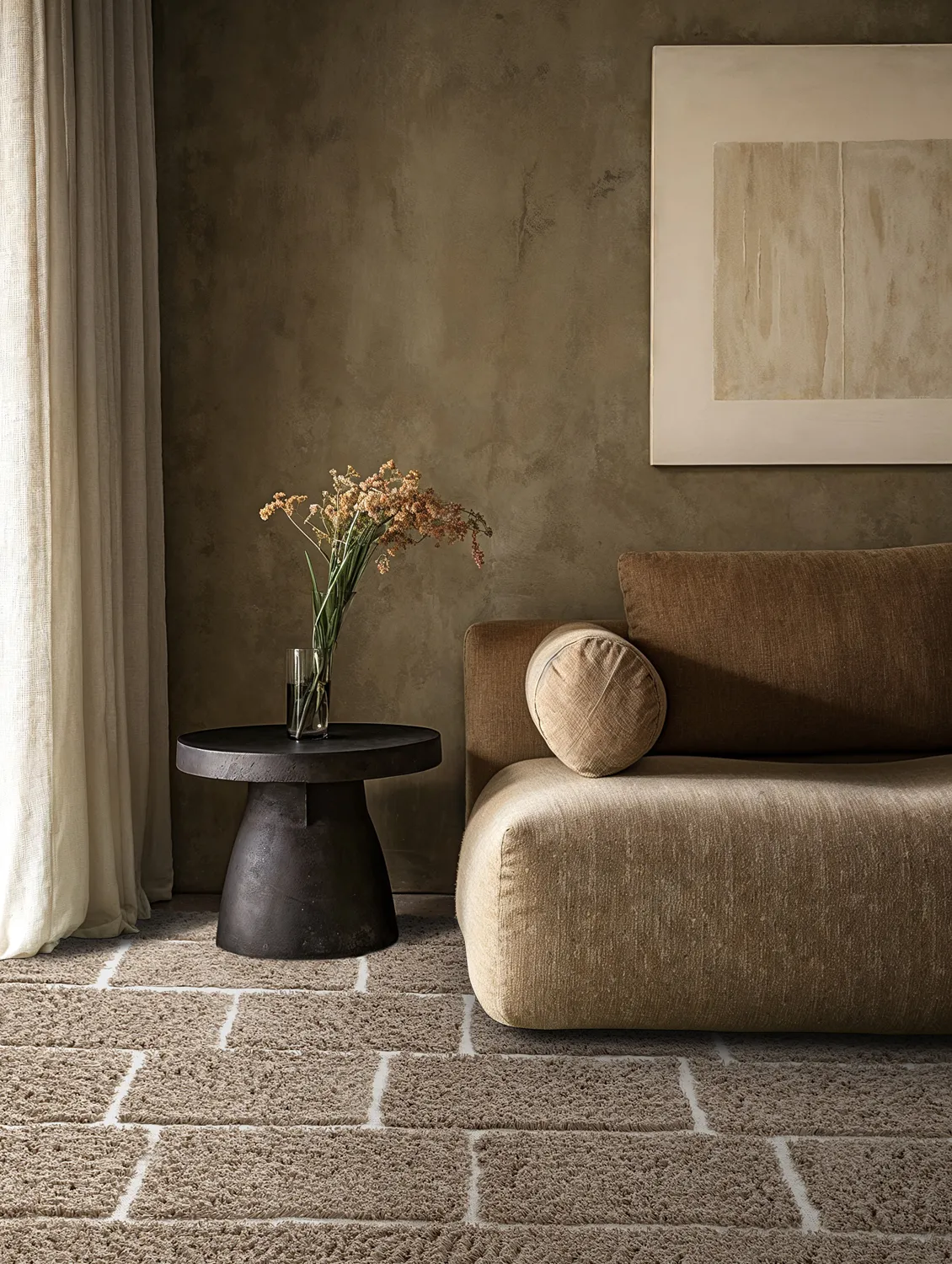 Hochflorteppiche - Lindley Natural Cotton Shaggy (taupe/grau)