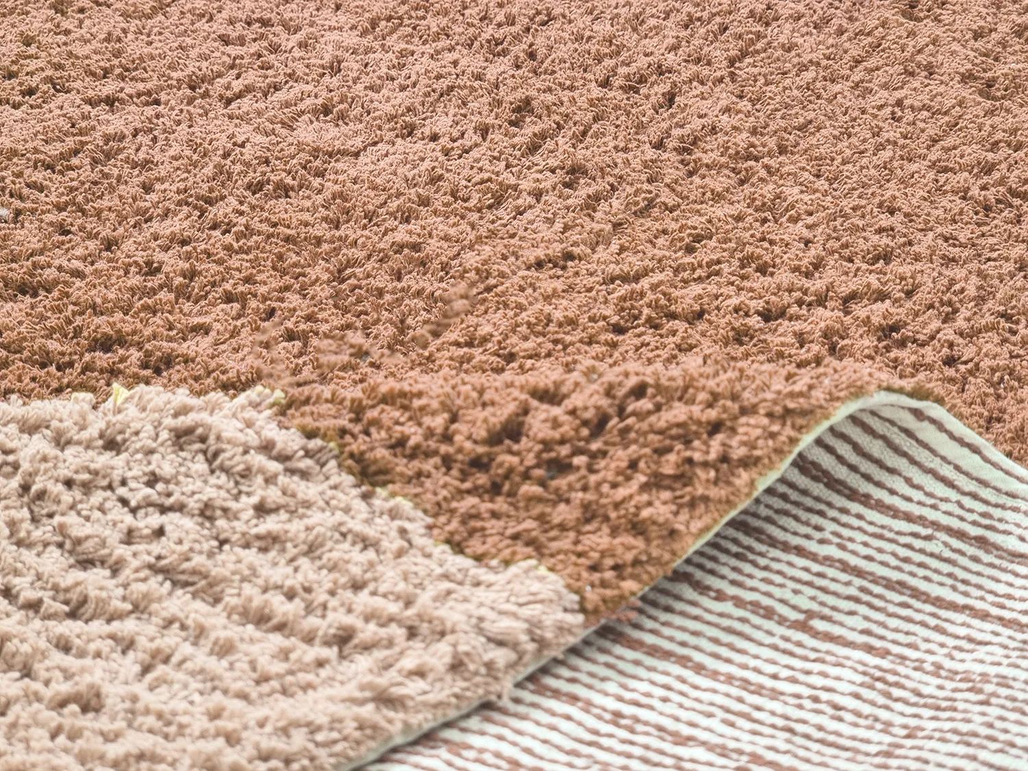 Hochflorteppiche - Mareto Natural Cotton Shaggy (braun)