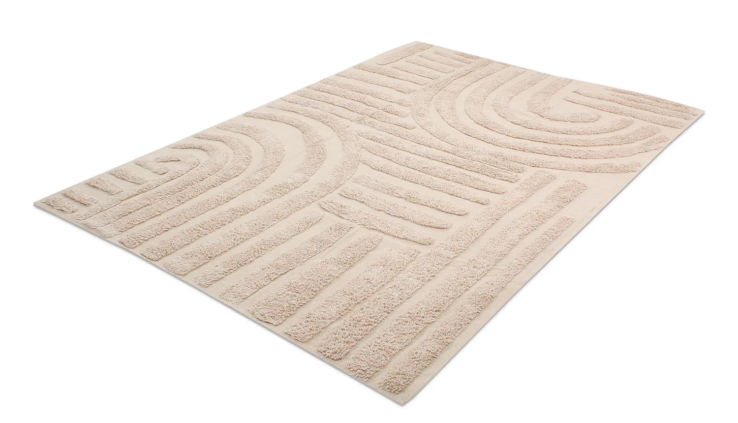 Hochflorteppiche - Margo Natural Cotton Shaggy (beige)