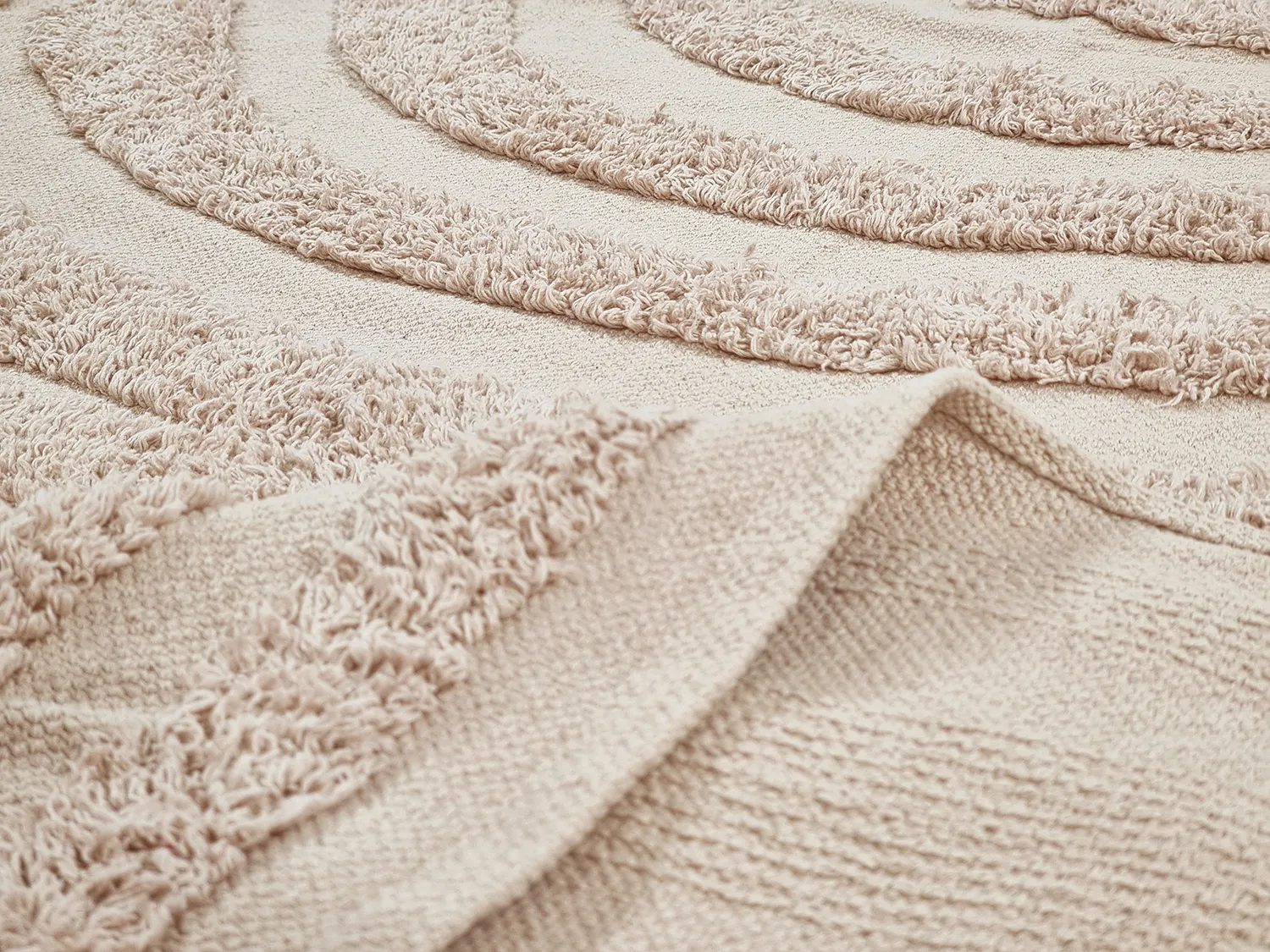 Hochflorteppiche - Margo Natural Cotton Shaggy (beige)