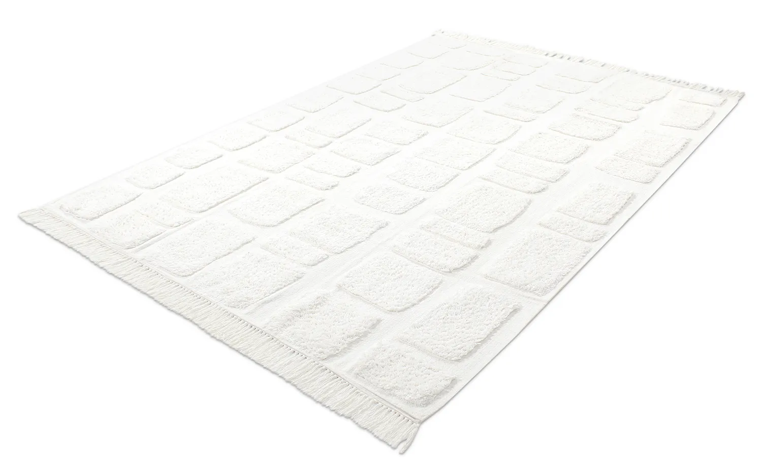 Hochflorteppiche - Salem Natural Cotton Shaggy (offwhite)