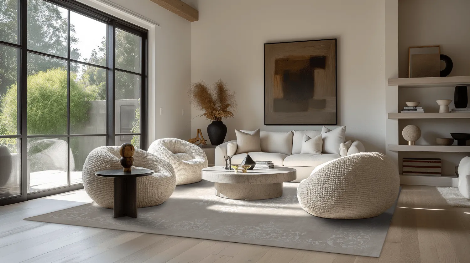Wilton-Teppich - Santi (beige/weiß)