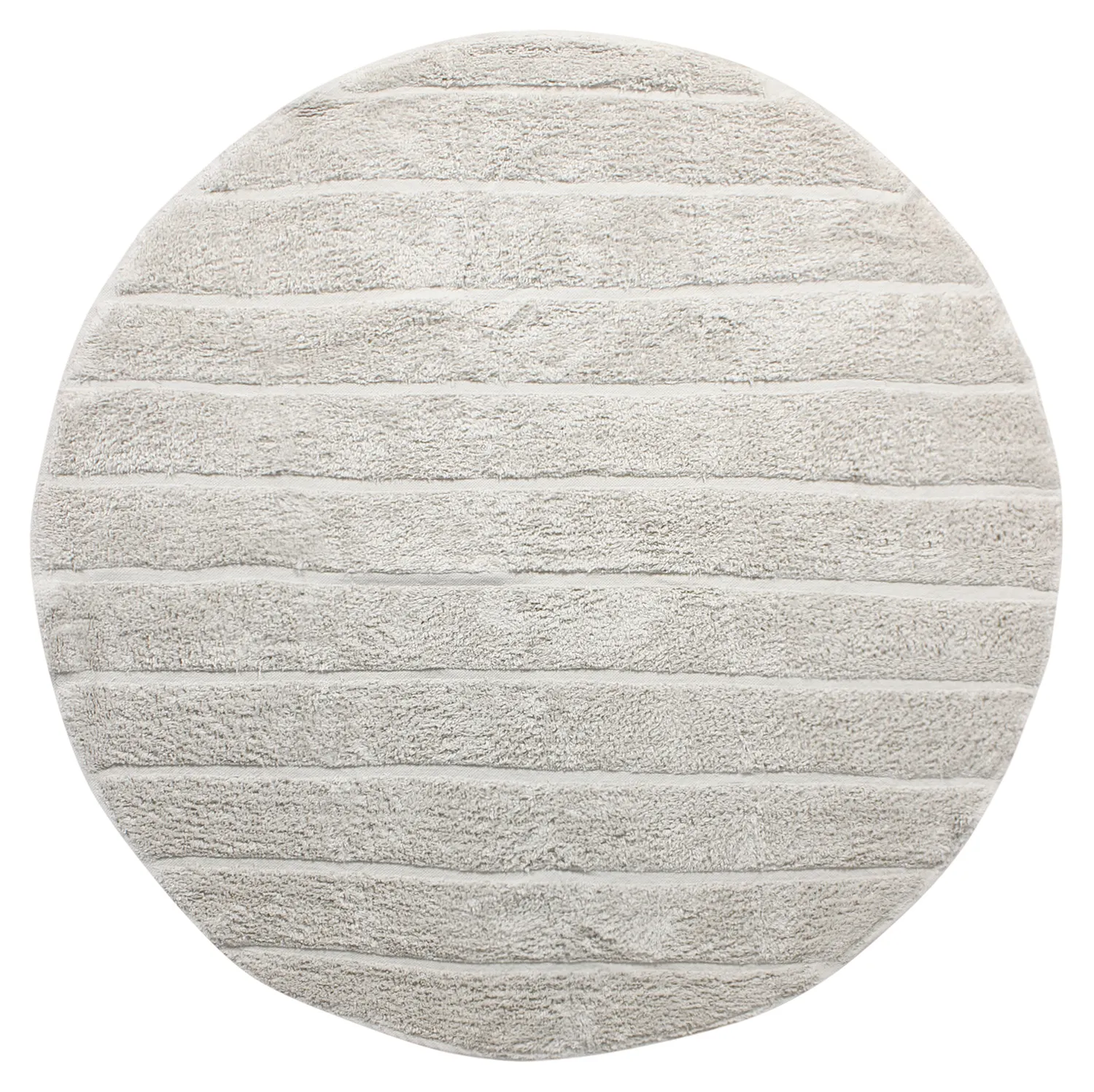 Runde Teppiche - Willow Natural Cotton Shaggy (greige)