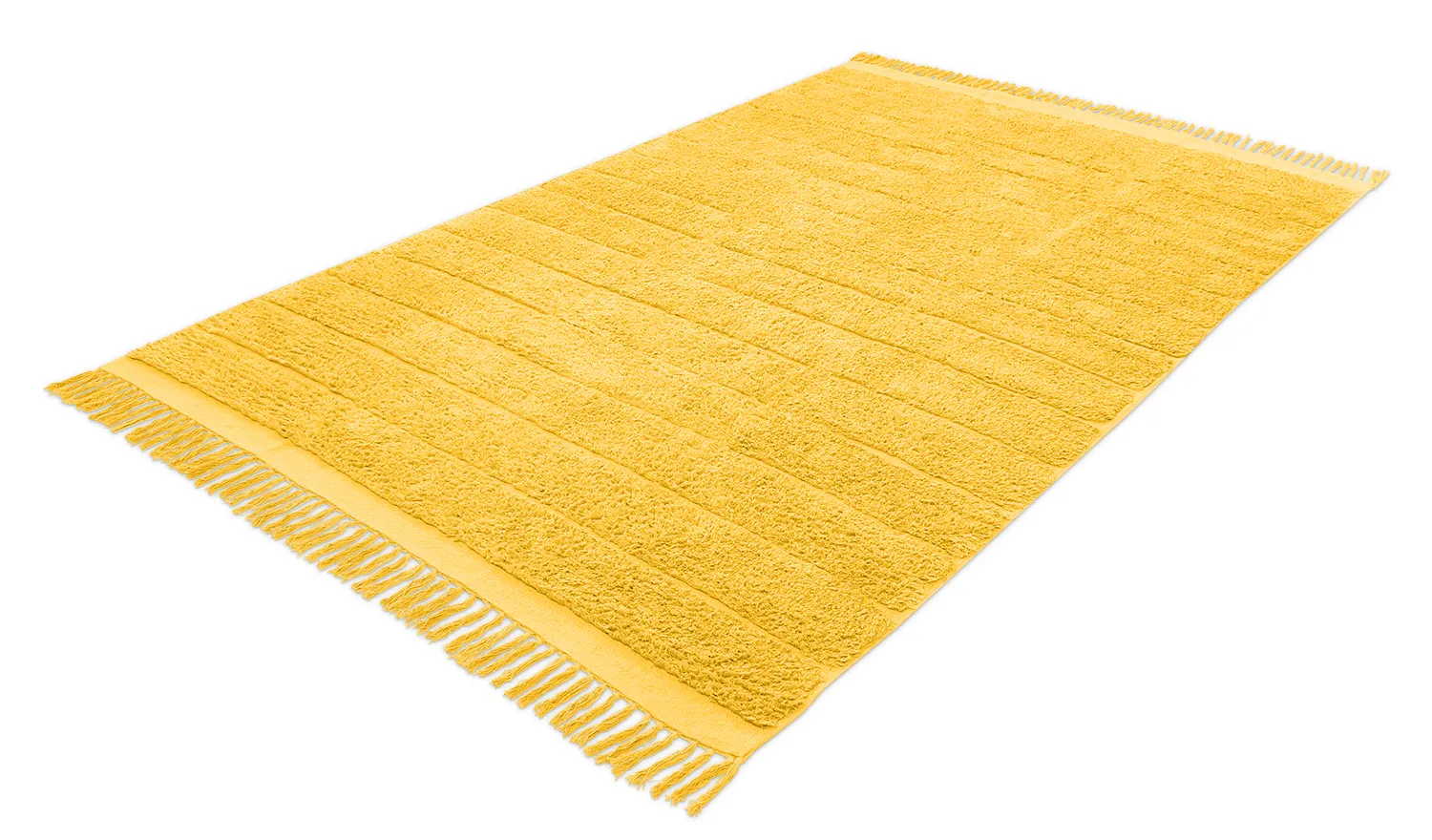 Hochflorteppiche - Willow Natural Cotton Shaggy (Gelb)
