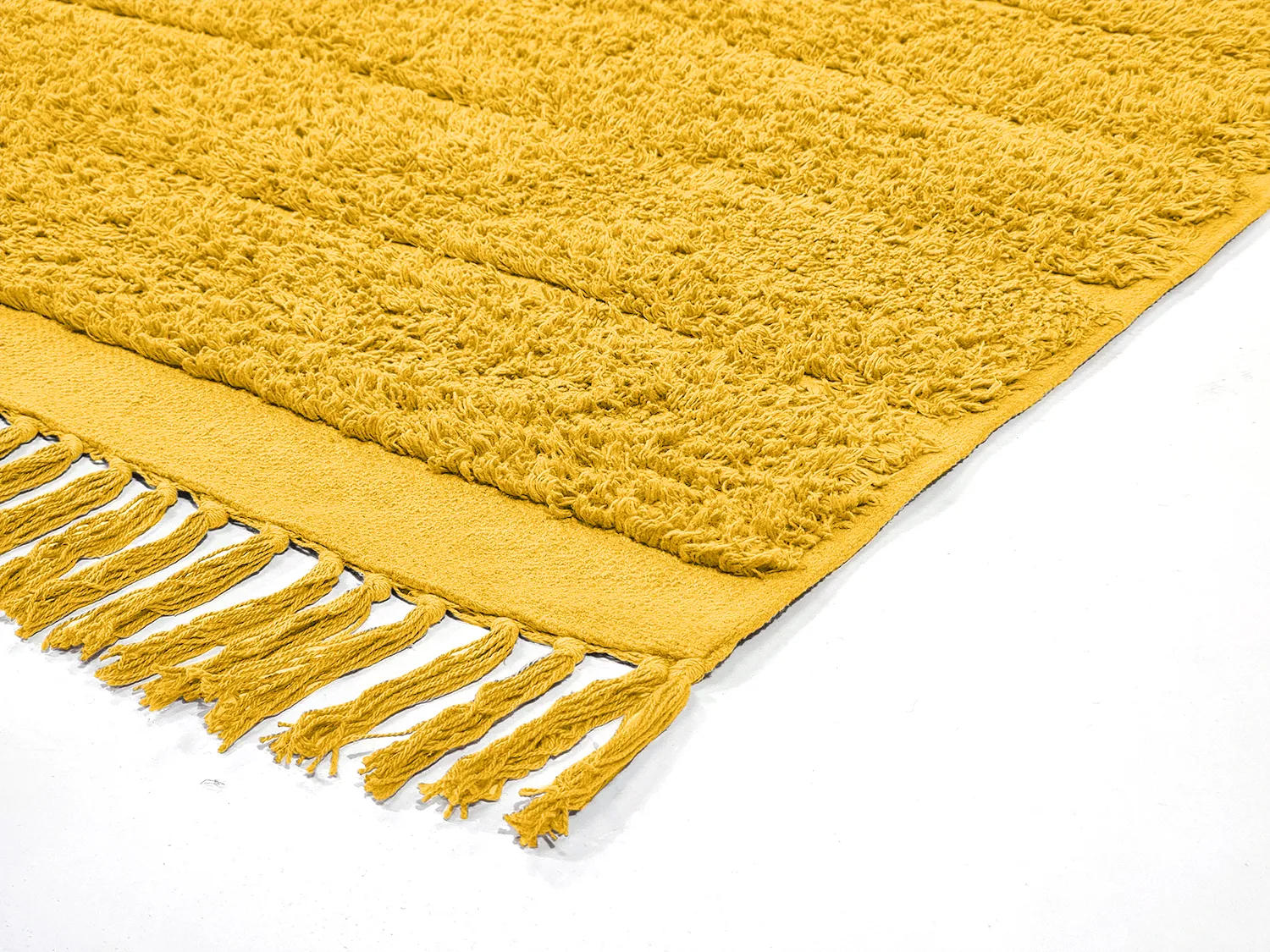 Hochflorteppiche - Willow Natural Cotton Shaggy (Gelb)