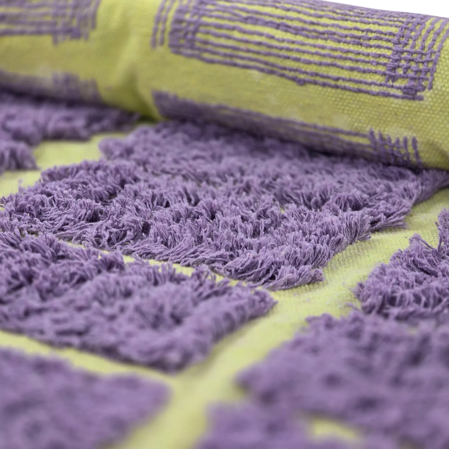 Hochflorteppiche - Zola Natural Cotton Shaggy (lila)