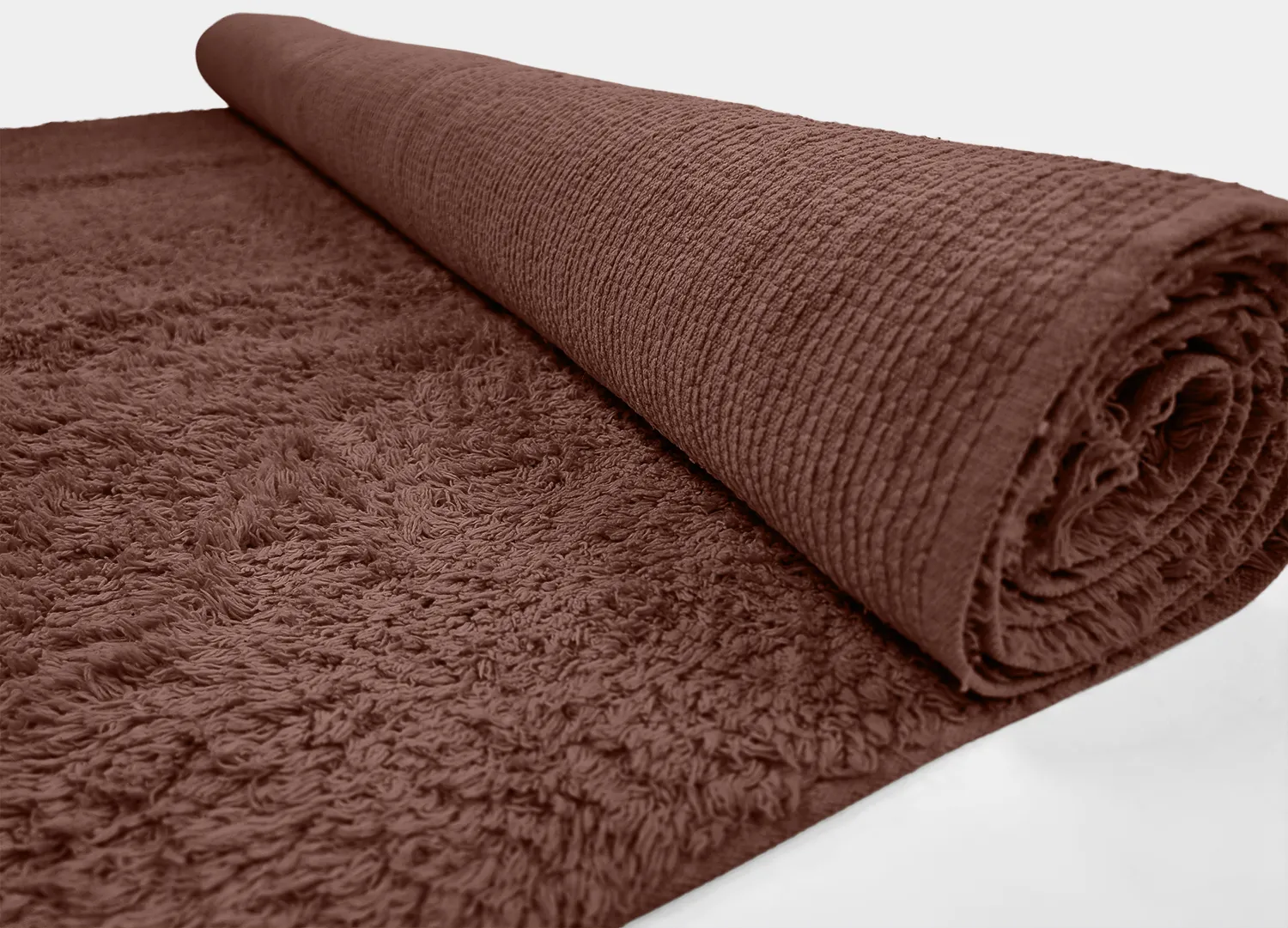 Hochflorteppiche - Alba Natural Cotton Shaggy (braun)