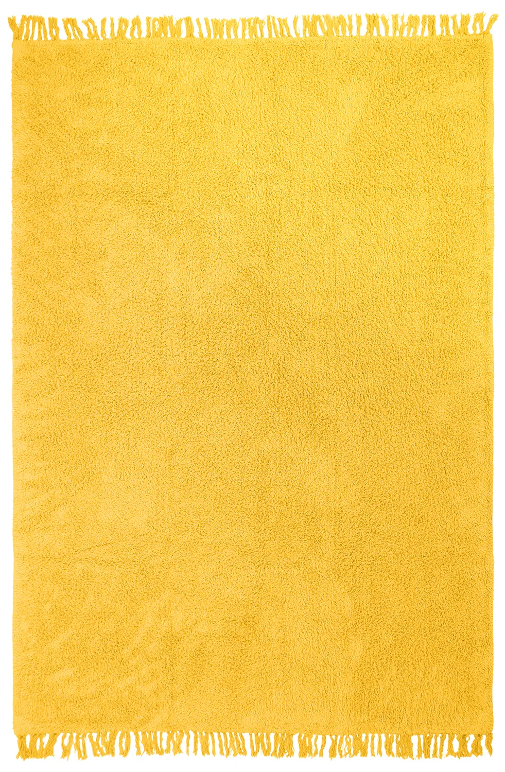 Hochflorteppiche - Alba Natural Cotton Shaggy (Gelb)