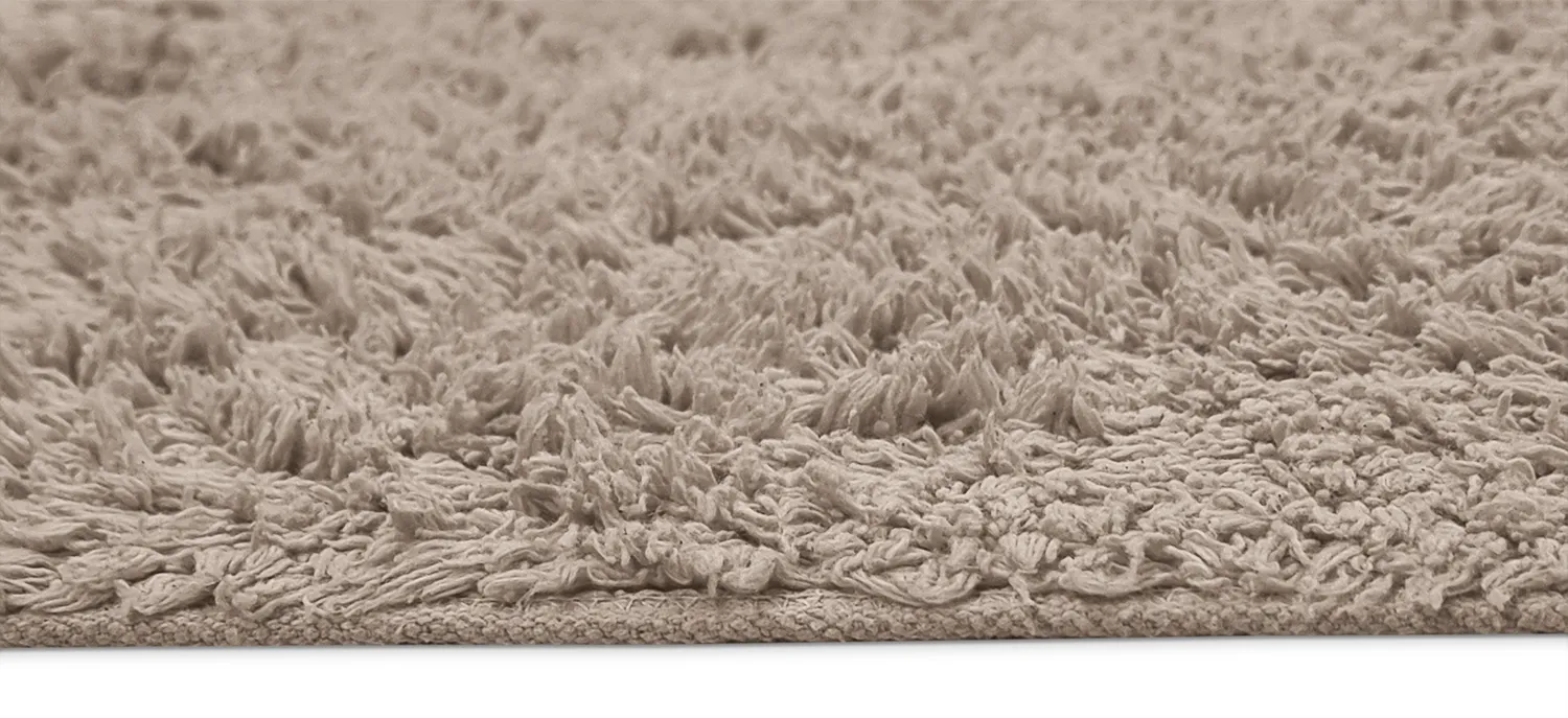 Hochflorteppiche - Alba Natural Cotton Shaggy (taupe)