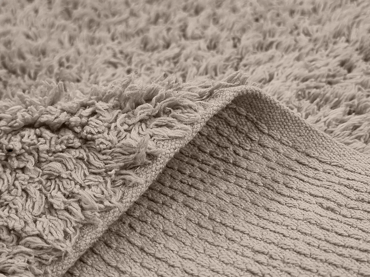 Hochflorteppiche - Alba Natural Cotton Shaggy (taupe)